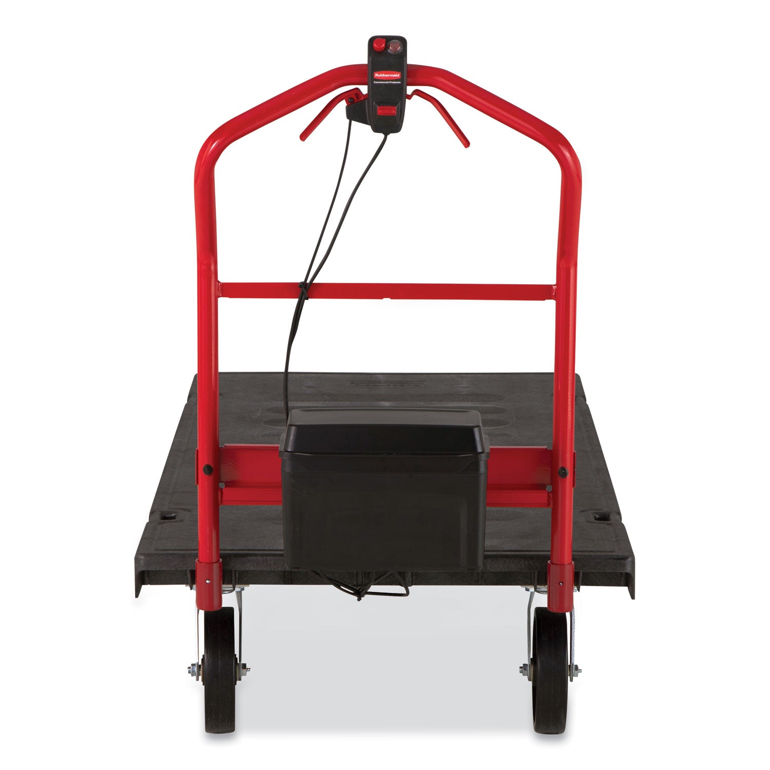 Motorized Kit for 30" x 60" Platform Trucks, Large, DC Motor, 60 V Lithium-Ion Battery, 0.5 mph to 3 mph, Black/Red