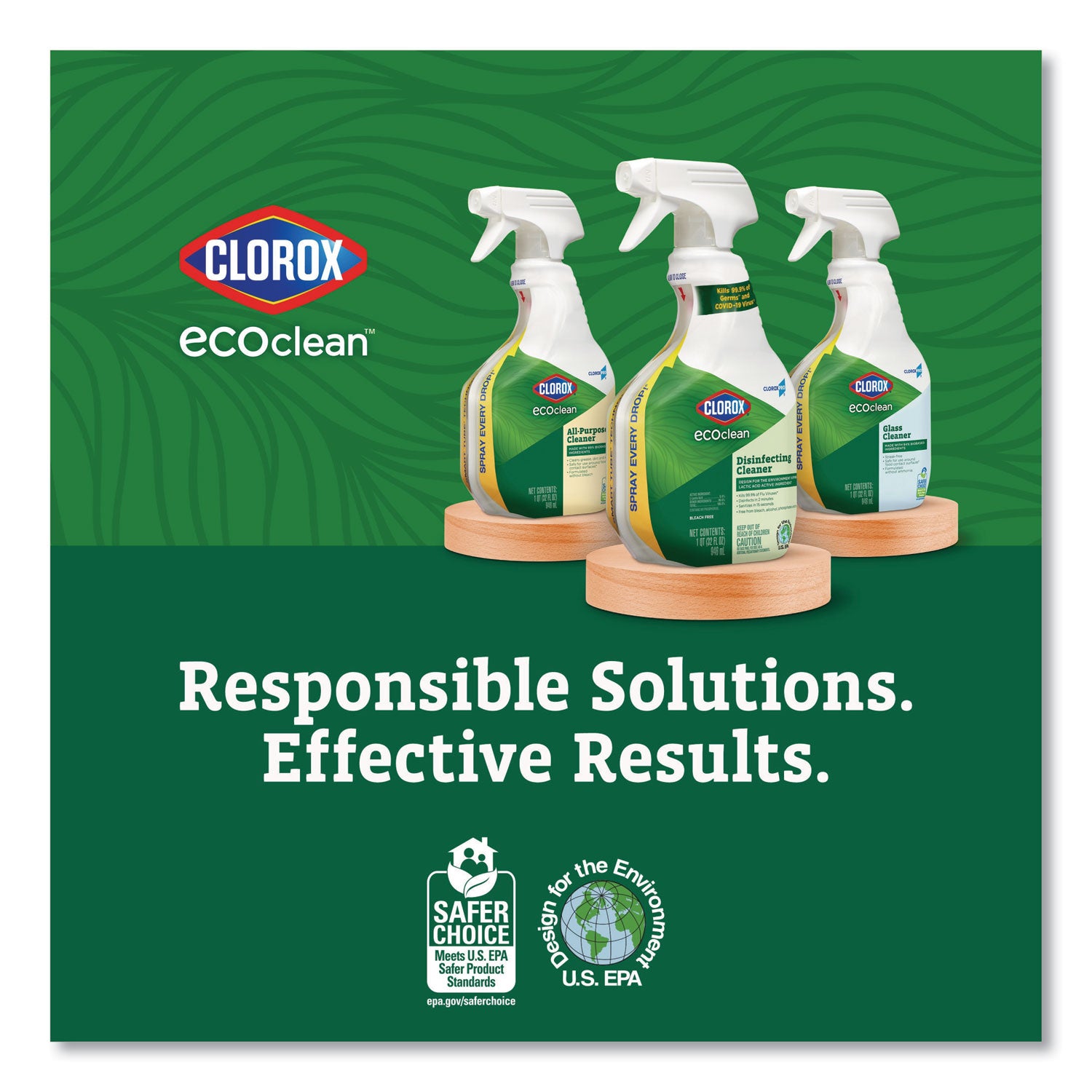 clorox-pro-ecoclean-glass-cleaner-unscented-32-oz-spray-bottle-9-carton_clo60277ct - 1