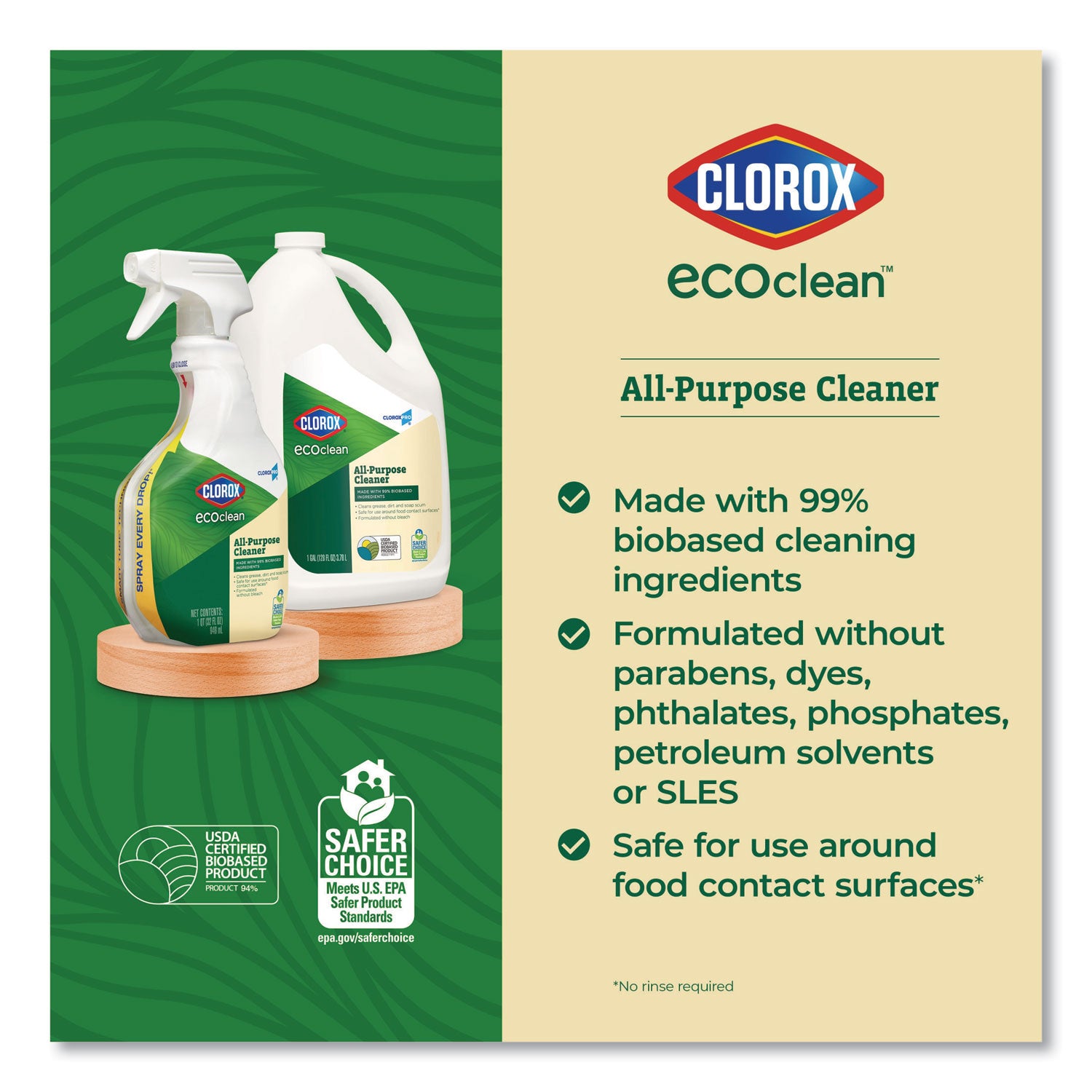 clorox-pro-ecoclean-all-purpose-cleaner-unscented-128-oz-bottle-4-carton_clo60278ct - 3