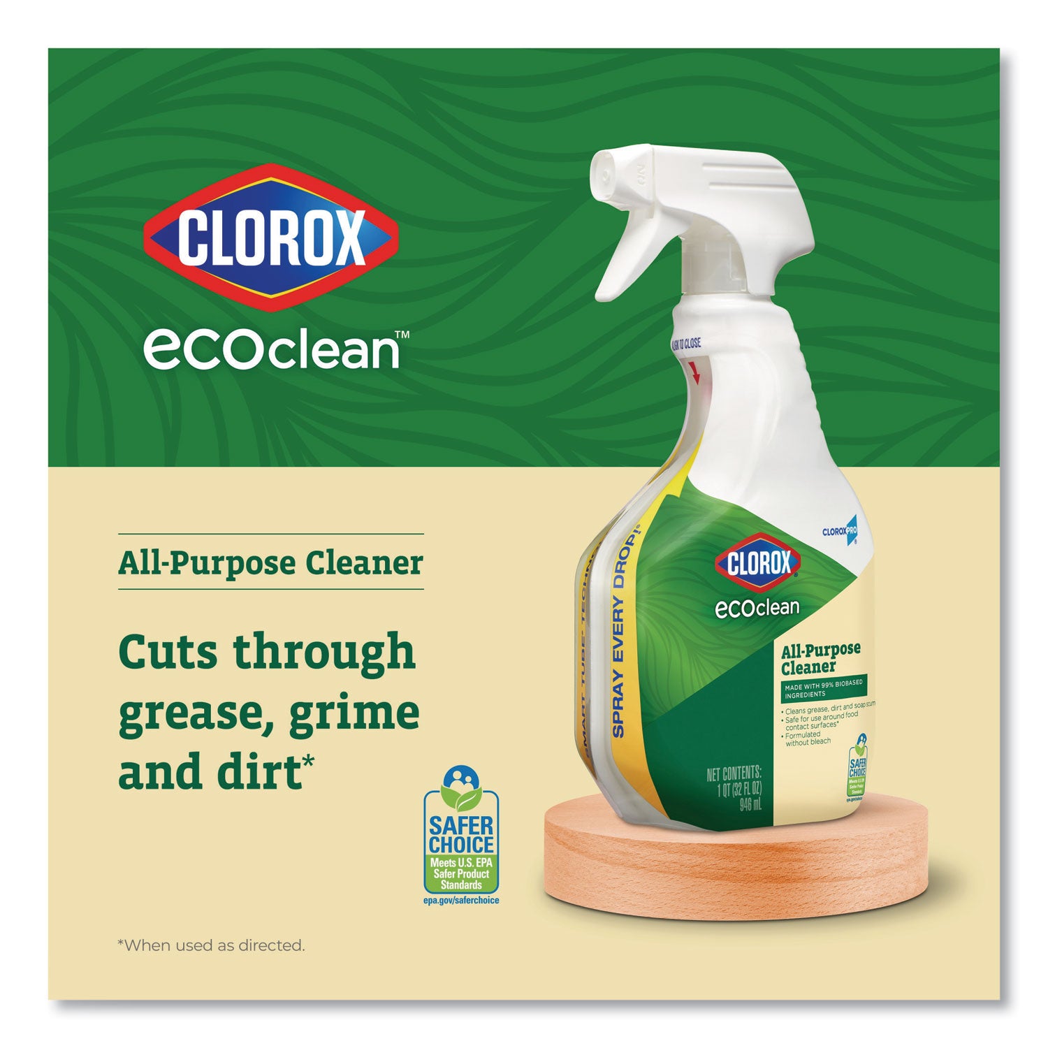 clorox-pro-ecoclean-all-purpose-cleaner-unscented-128-oz-bottle-4-carton_clo60278ct - 6