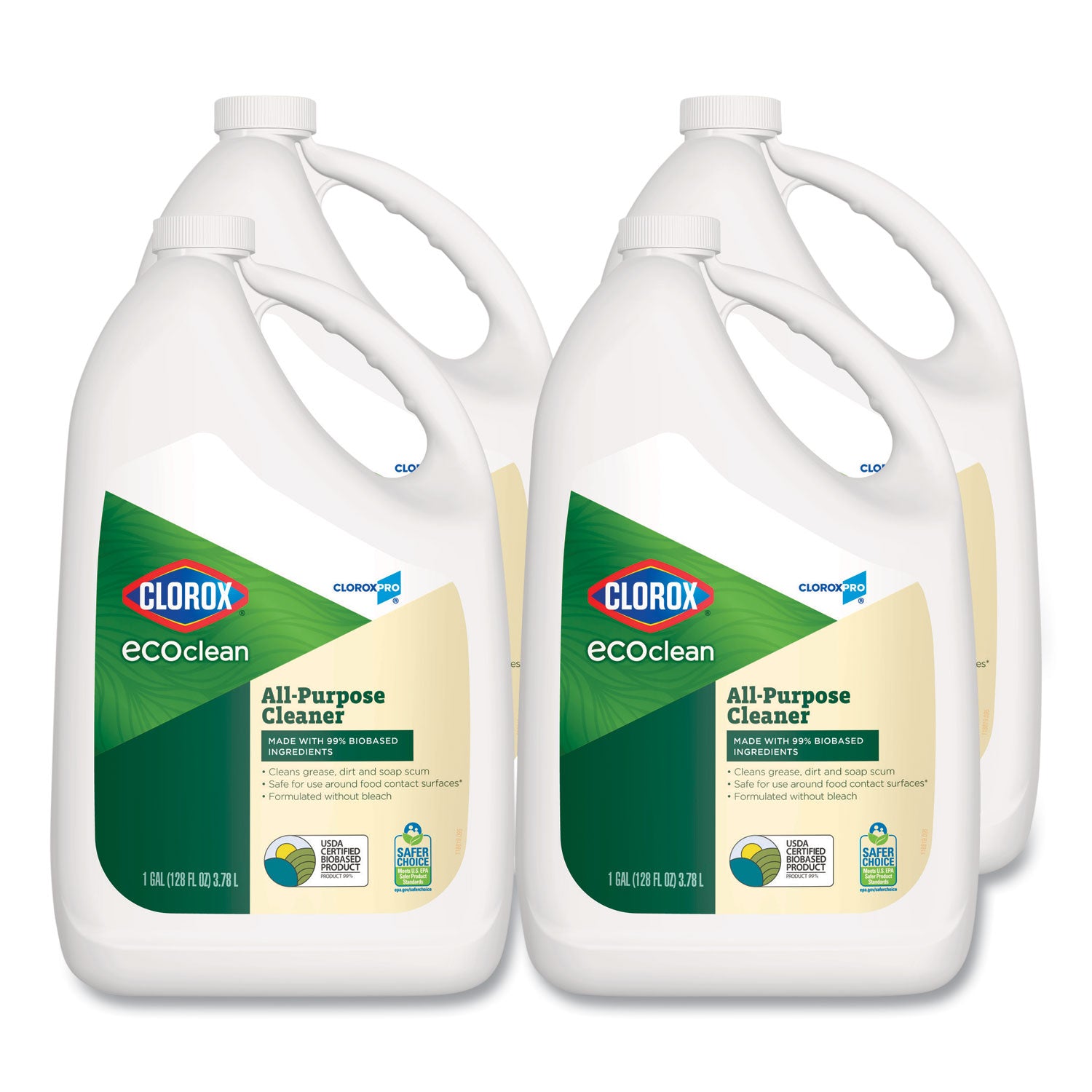 clorox-pro-ecoclean-all-purpose-cleaner-unscented-128-oz-bottle-4-carton_clo60278ct - 1
