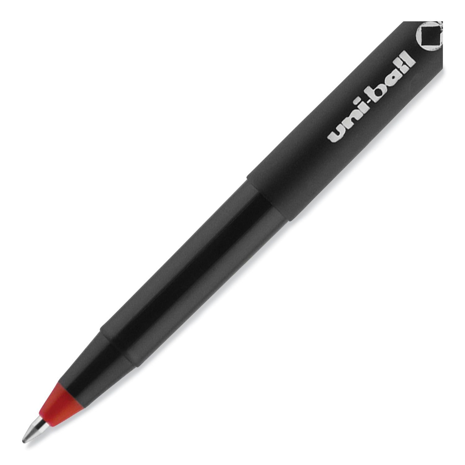 onyx-roller-ball-pen-stick-extra-fine-05-mm-red-ink-black-red-barrel-dozen_ubc60042 - 7