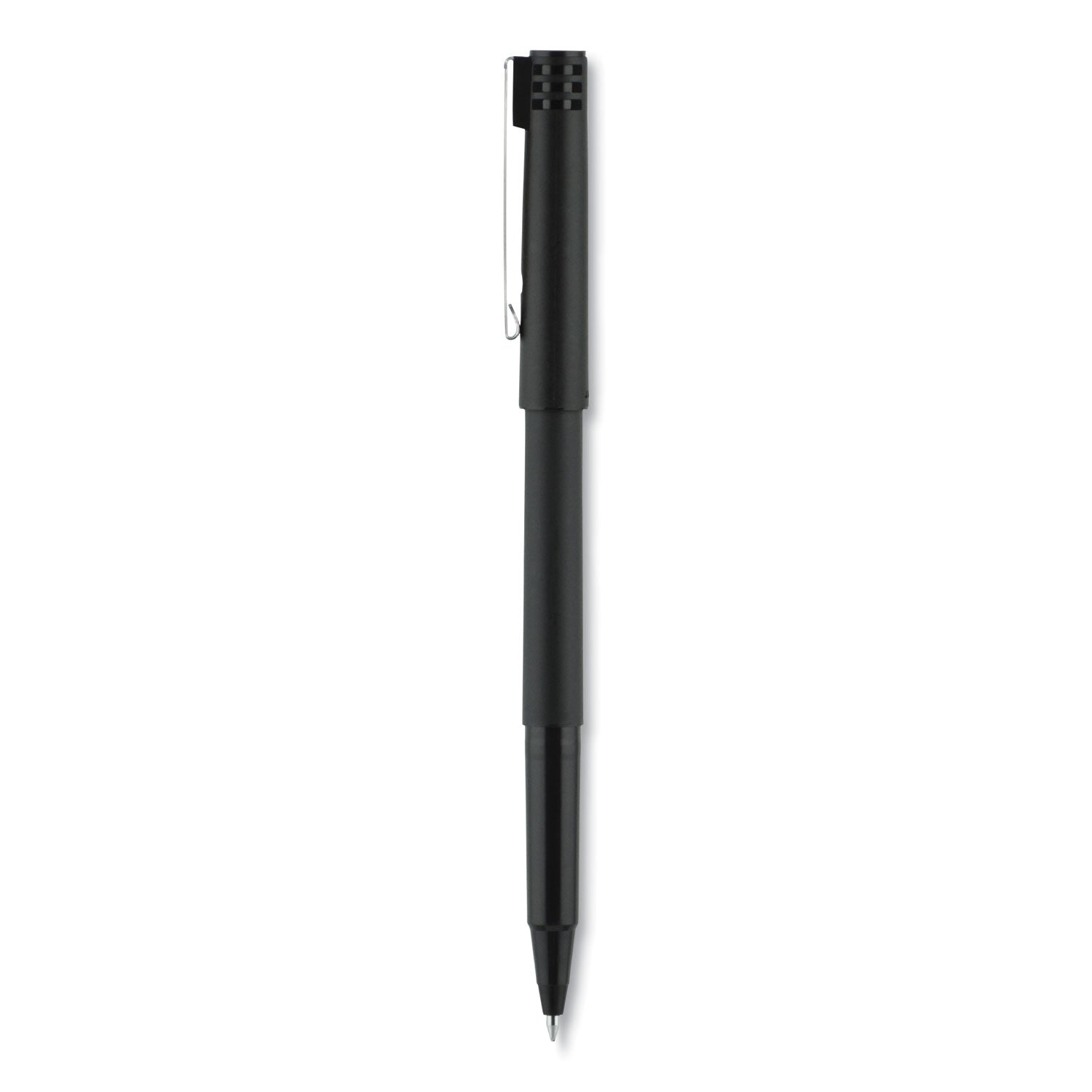 roller-ball-pen-stick-fine-07-mm-black-ink-black-barrel-dozen_ubc60101 - 3