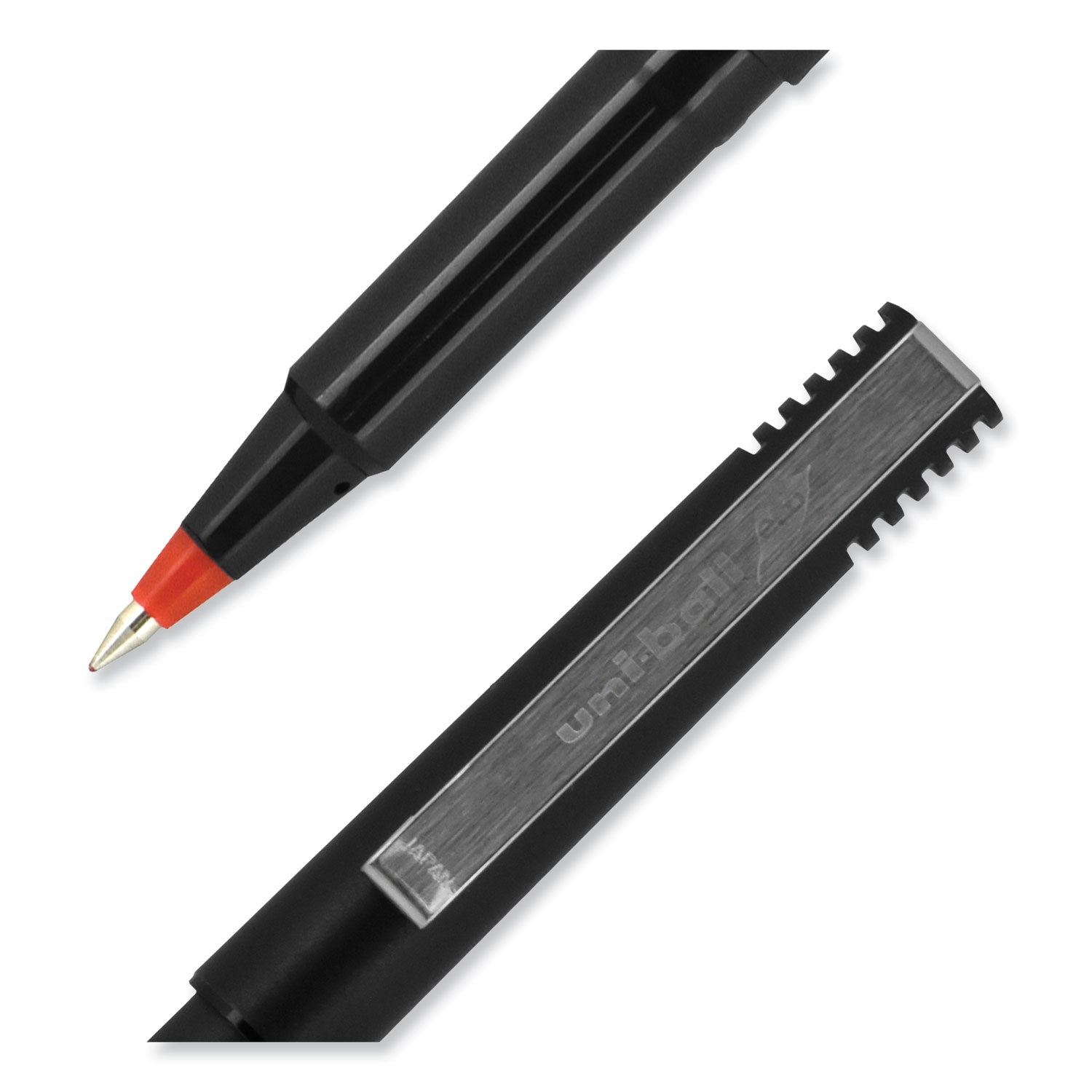 roller-ball-pen-stick-extra-fine-05-mm-red-ink-black-red-barrel-dozen_ubc60152 - 5