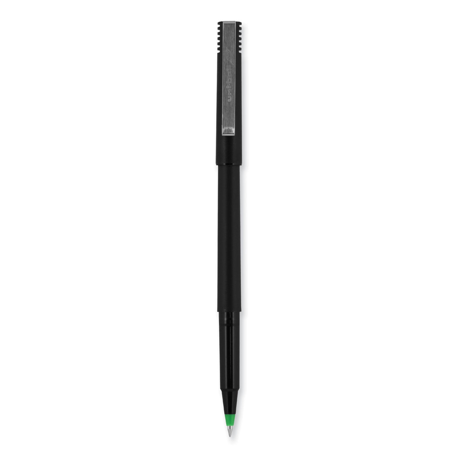 roller-ball-pen-stick-extra-fine-05-mm-green-ink-black-green-barrel-dozen_ubc60154 - 2