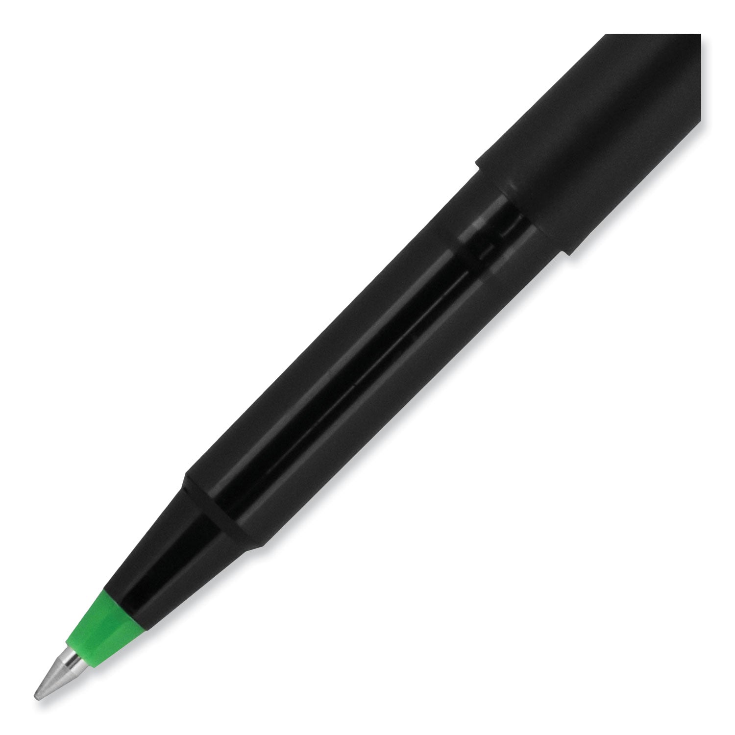 roller-ball-pen-stick-extra-fine-05-mm-green-ink-black-green-barrel-dozen_ubc60154 - 7