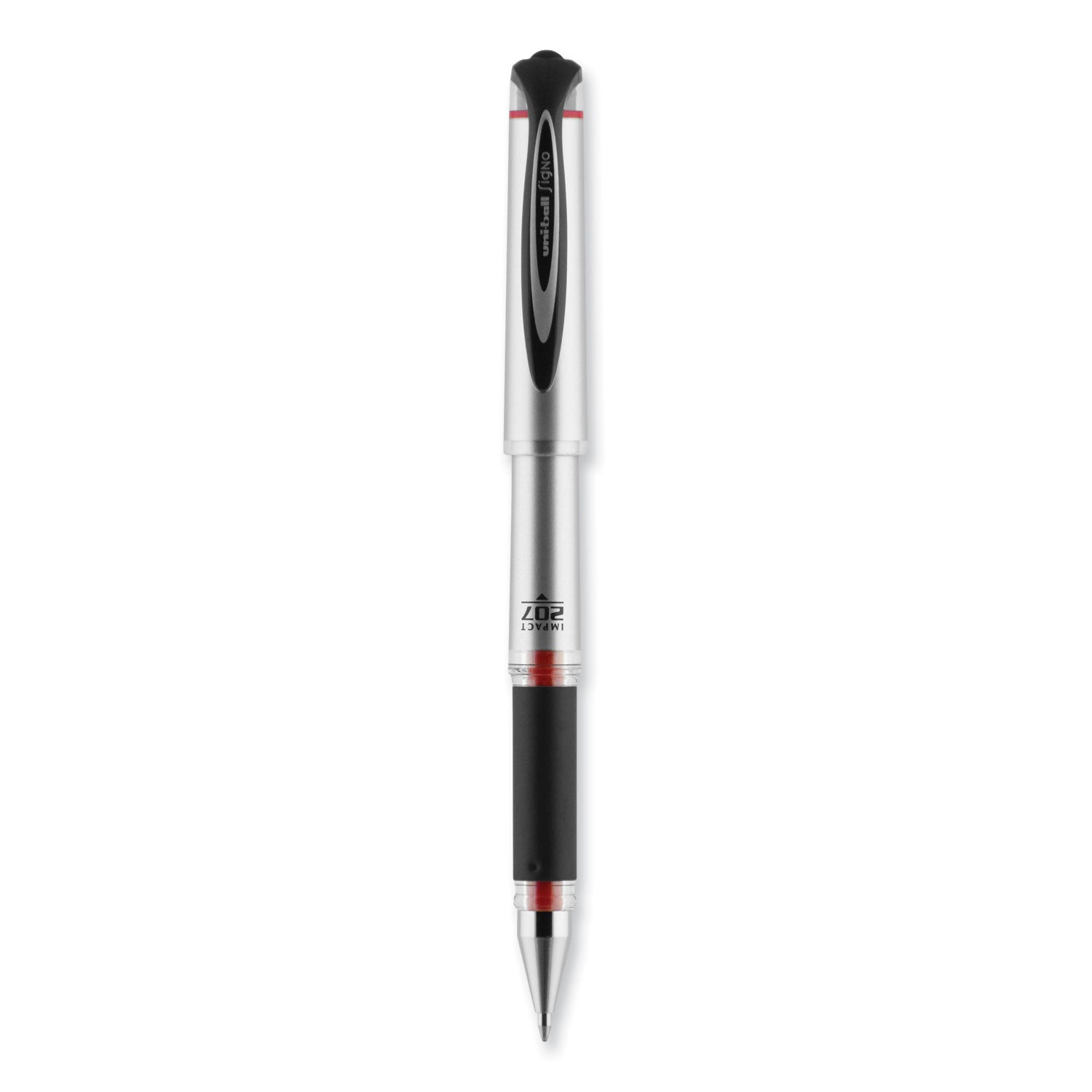 207-impact-gel-pen-stick-bold-1-mm-red-ink-silver-black-red-barrel_ubc65802 - 2