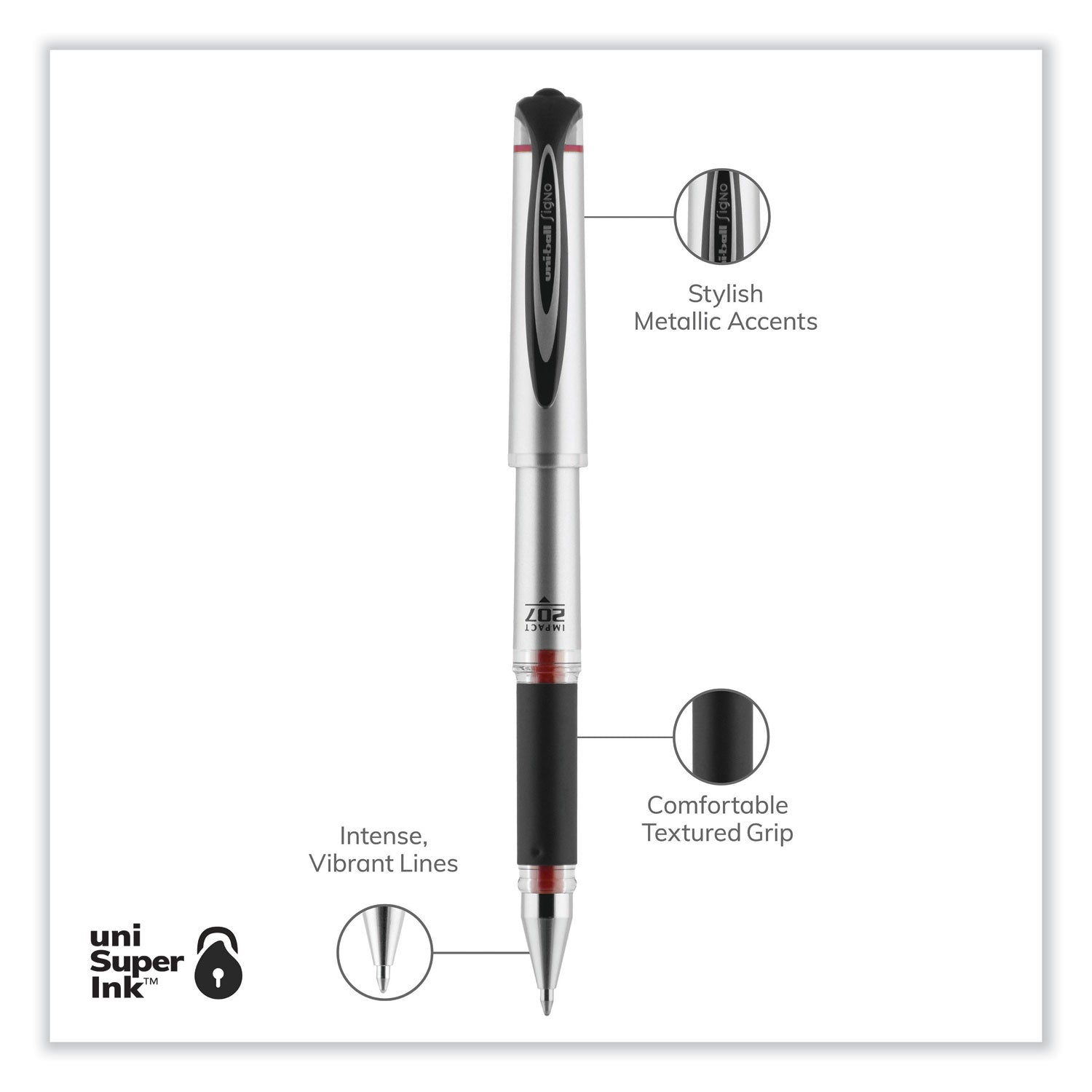 207-impact-gel-pen-stick-bold-1-mm-red-ink-silver-black-red-barrel_ubc65802 - 4