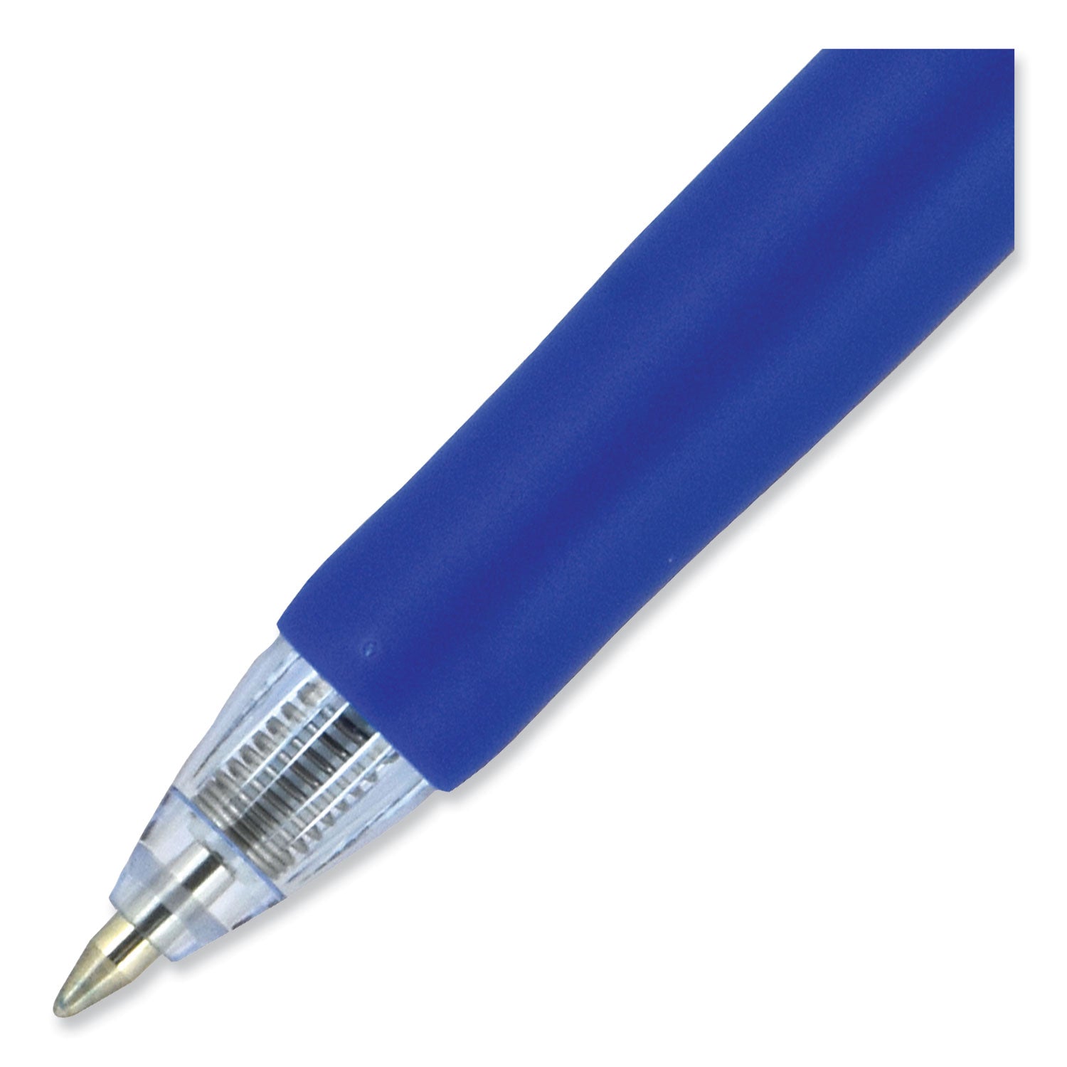 signo-gel-pen-retractable-medium-07-mm-blue-ink-silver-blue-barrel-dozen_ubc65941 - 7