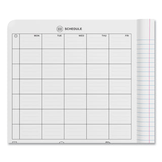 Composition Book, Medium/College Rule, Black Marble Cover, (100) 9.75 x 7.5 Sheets, 6/Pack