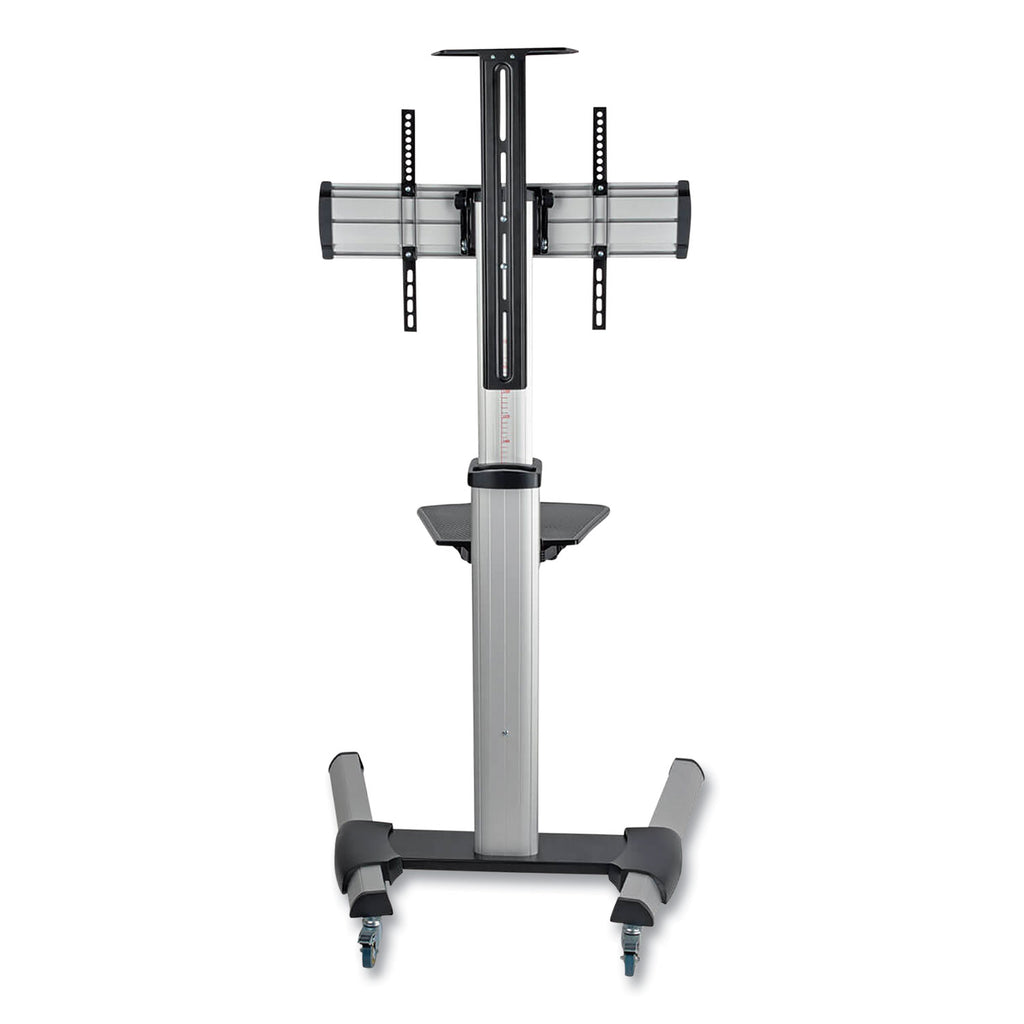 flat-panel-floor-stand-tilt-range-12-to-+5-metal-1-shelf-110-lb-capacity-326-x-276-x-815-silver-black_trpdmcs3270xp - 2