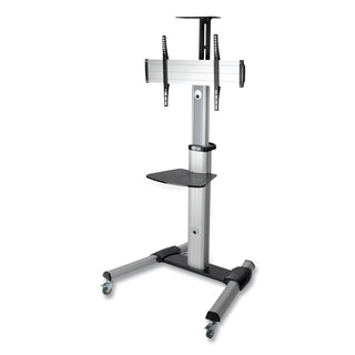 flat-panel-floor-stand-tilt-range-12-to-+5-metal-1-shelf-110-lb-capacity-326-x-276-x-815-silver-black_trpdmcs3270xp - 1
