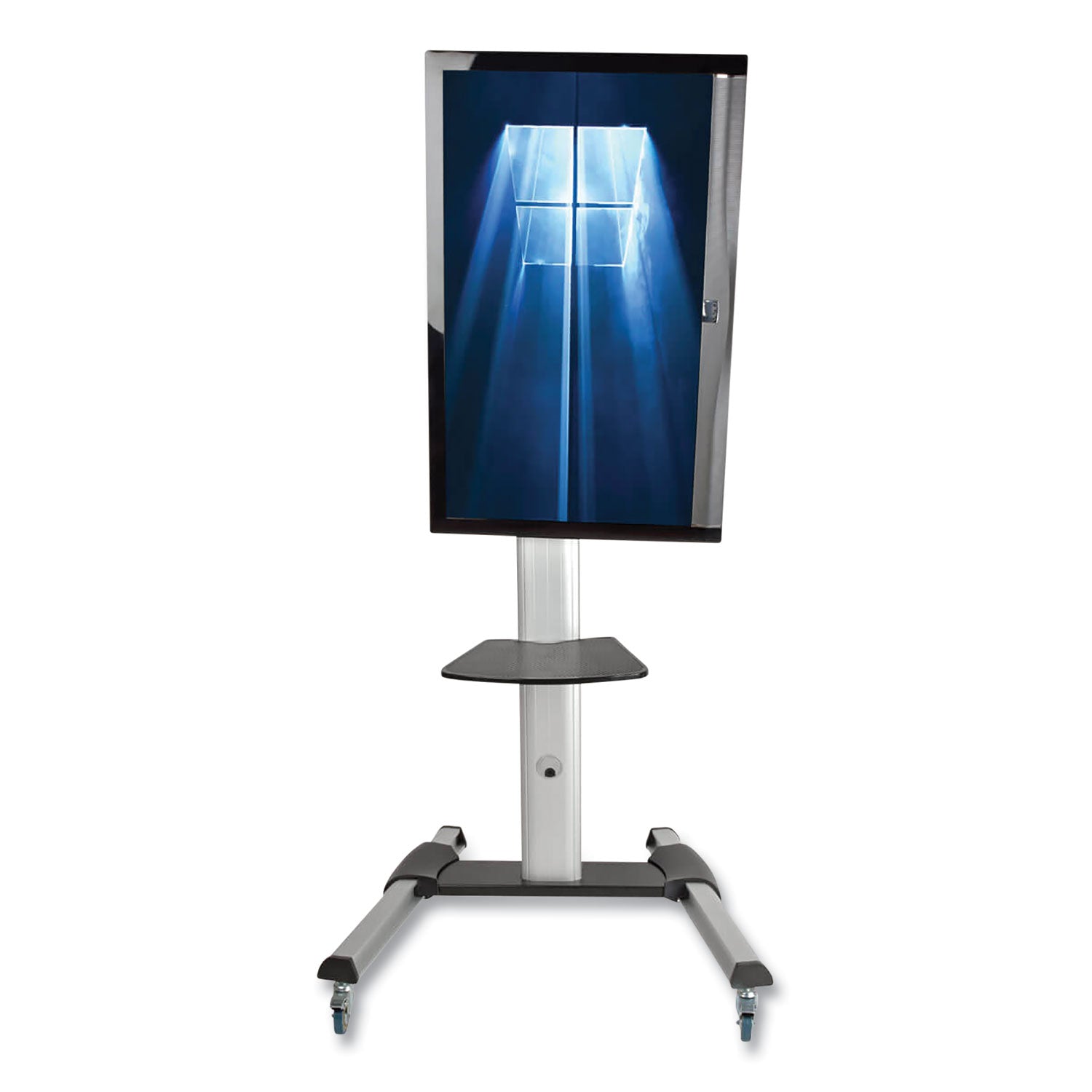flat-panel-floor-stand-tilt-range-12-to-+5-metal-1-shelf-110-lb-capacity-326-x-276-x-815-silver-black_trpdmcs3270xp - 4