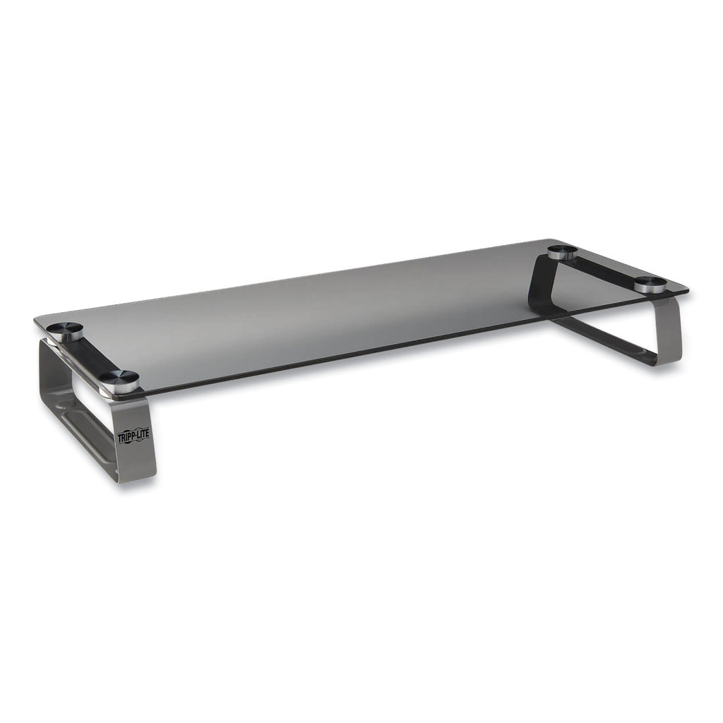 universal-glass-top-monitor-riser-22-x-8-x-3-clear-supports-39-lbs_trpmr2208g - 1