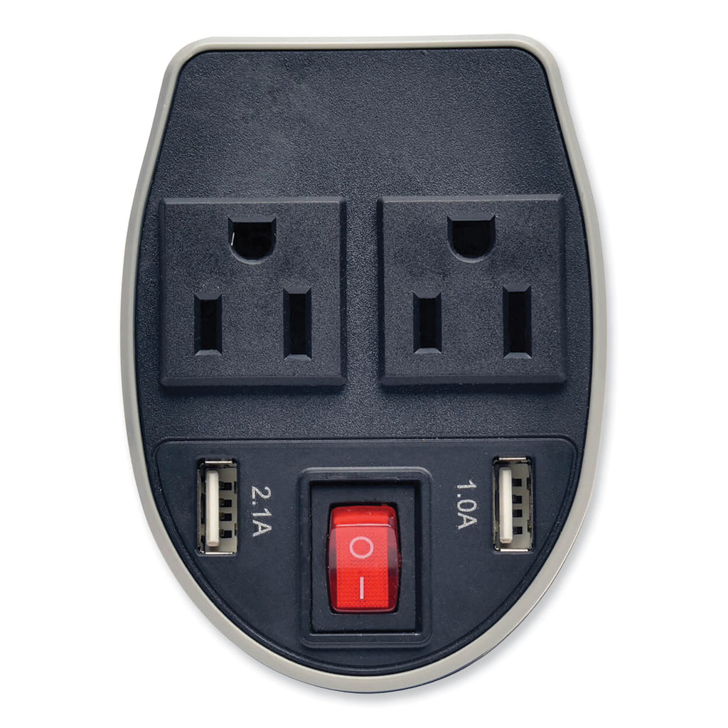 PowerVerter Ultra-Compact Car Inverter, 200 W, Two AC Outlets/Two USB Ports