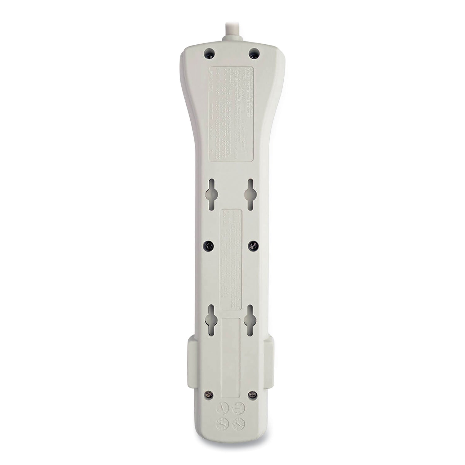 Protect It! Surge Protector, 7 AC Outlets, 7 ft Cord, 2,160 J, Light Gray - 