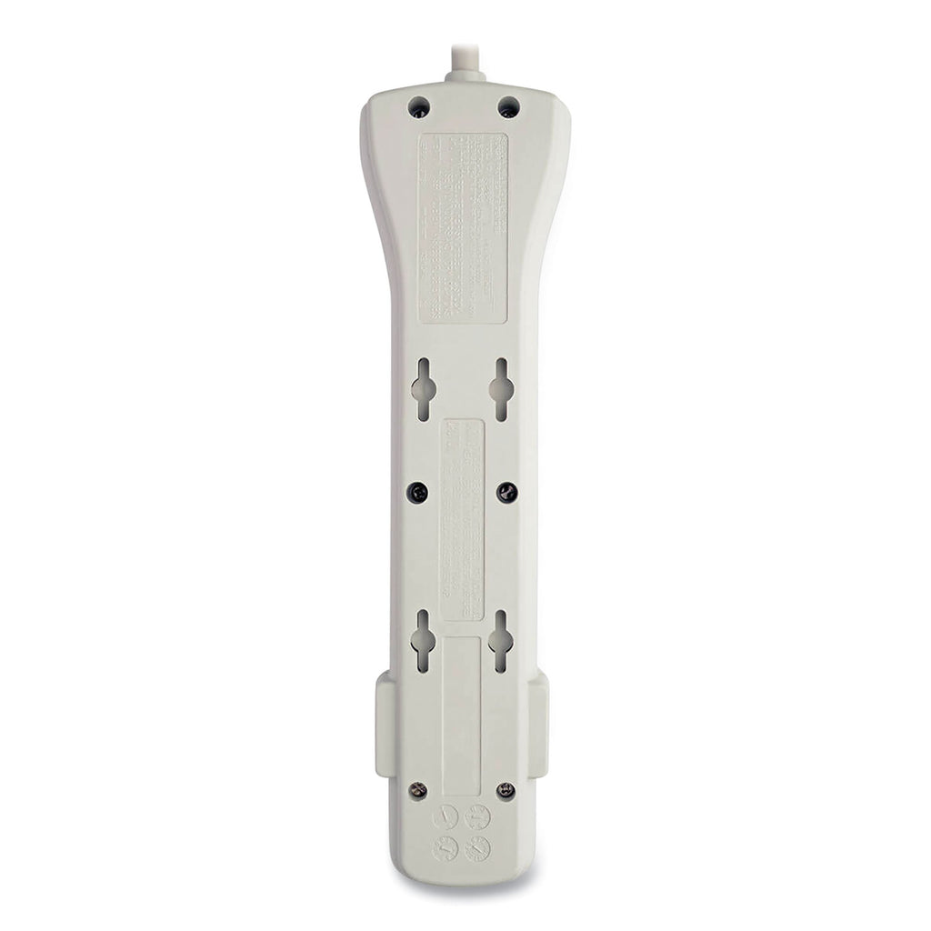 Protect It! Surge Protector, 7 AC Outlets, 7 ft Cord, 2,160 J, Light Gray