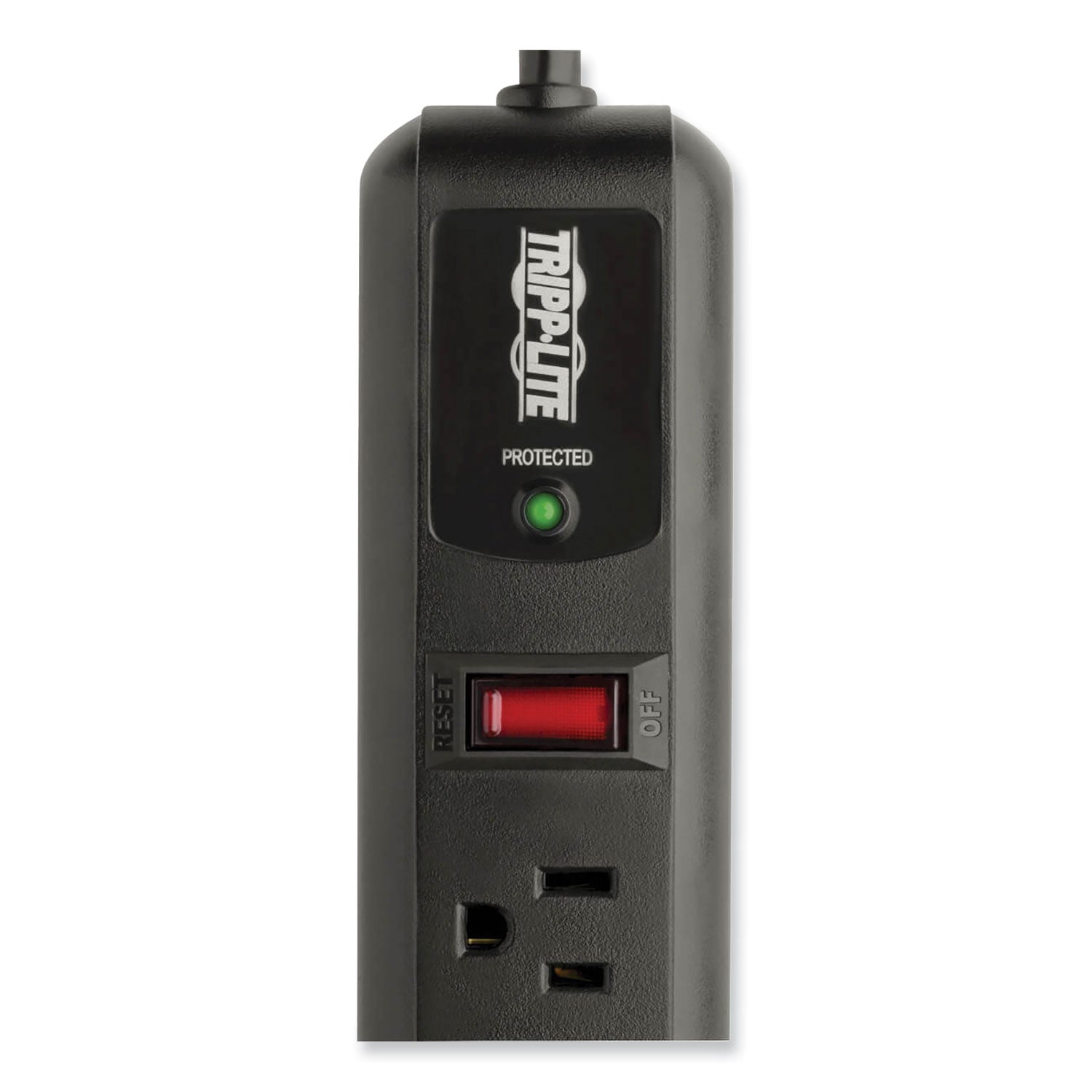 Protect It! Surge Protector, 7 AC Outlets, 4 ft Cord, 1,080 J, Black - 