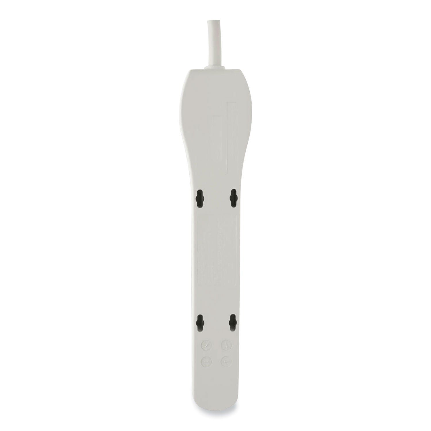 Protect It! Home Computer Surge Protector, 6 AC Outlets, 2 ft Cord, 180 J, Light Gray - 