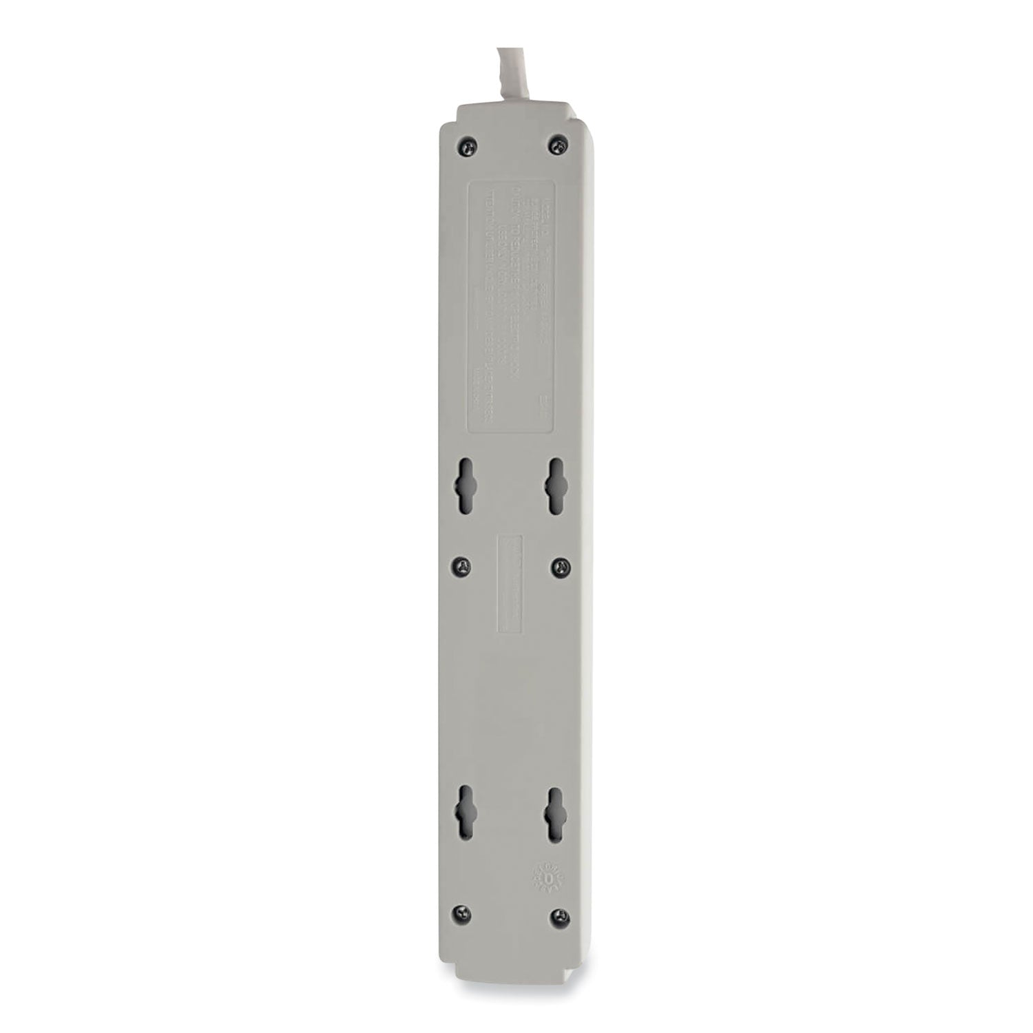 Protect It! Surge Protector, 6 AC Outlets, 4 ft Cord, 790 J, Light Gray - 