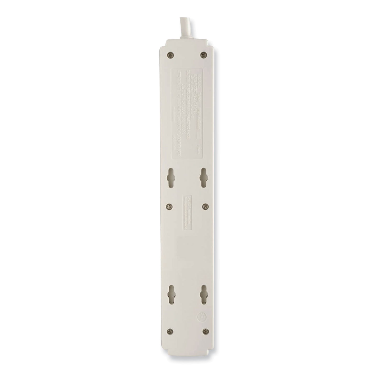 Protect It! Surge Protector, 6 AC Outlets, 6 ft Cord, 790 J, Light Gray