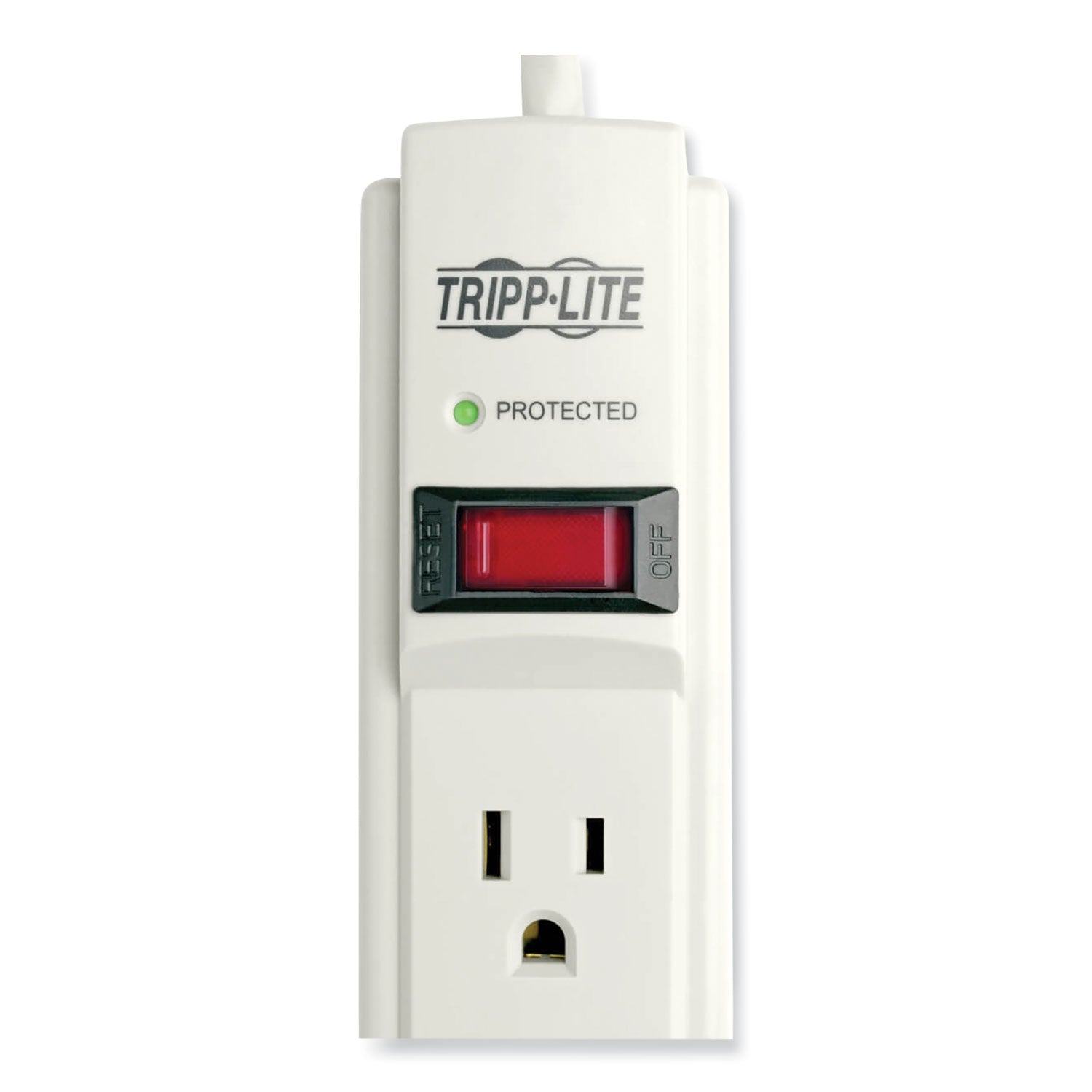 Protect It! Surge Protector, 6 AC Outlets, 6 ft Cord, 790 J, Light Gray - 