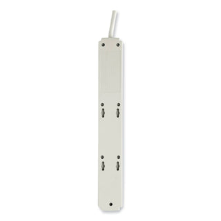 Protect It! Surge Protector, 6 AC Outlets/2 USB Ports, 6 ft Cord, 990 J, Cool Gray - 