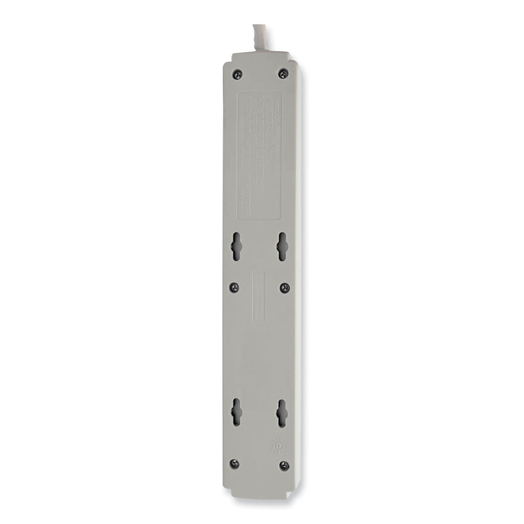 Protect It! Surge Protector, 6 AC Outlets, 15 ft Cord, 790 J, Light Gray - 