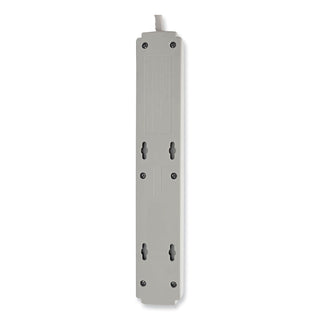 Protect It! Surge Protector, 6 AC Outlets, 15 ft Cord, 790 J, Light Gray - 