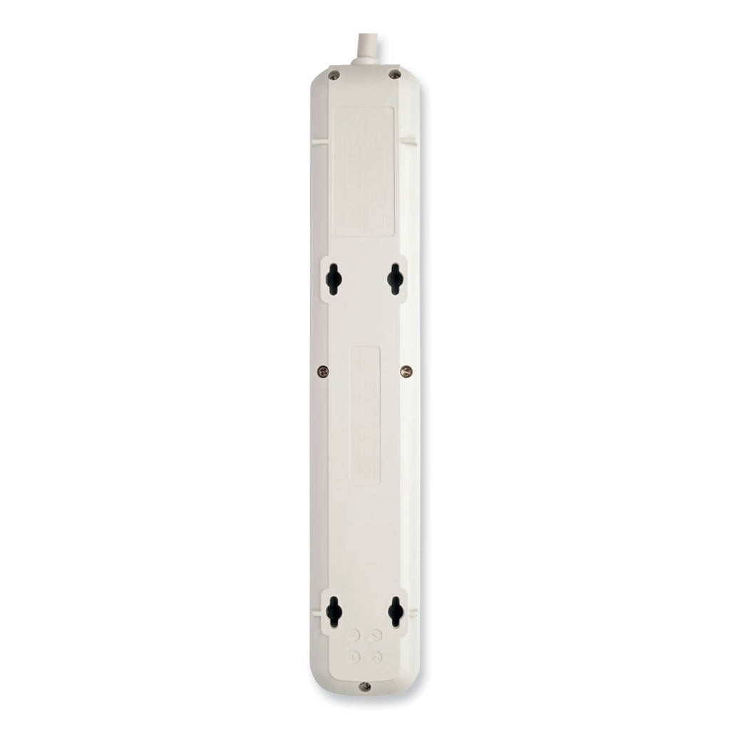 Protect It! Surge Protector, 7 AC Outlets, 12 ft Cord, 1,080 J, Light Gray - 