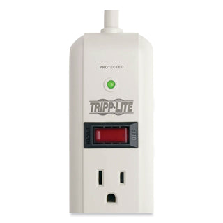 Protect It! Surge Protector, 7 AC Outlets, 25 ft Cord, 1,080 J, Light Gray - 