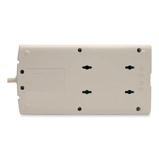 Protect It! Surge Protector, 8 AC Outlets, 8 ft Cord, 1,440 J, Light Gray - 