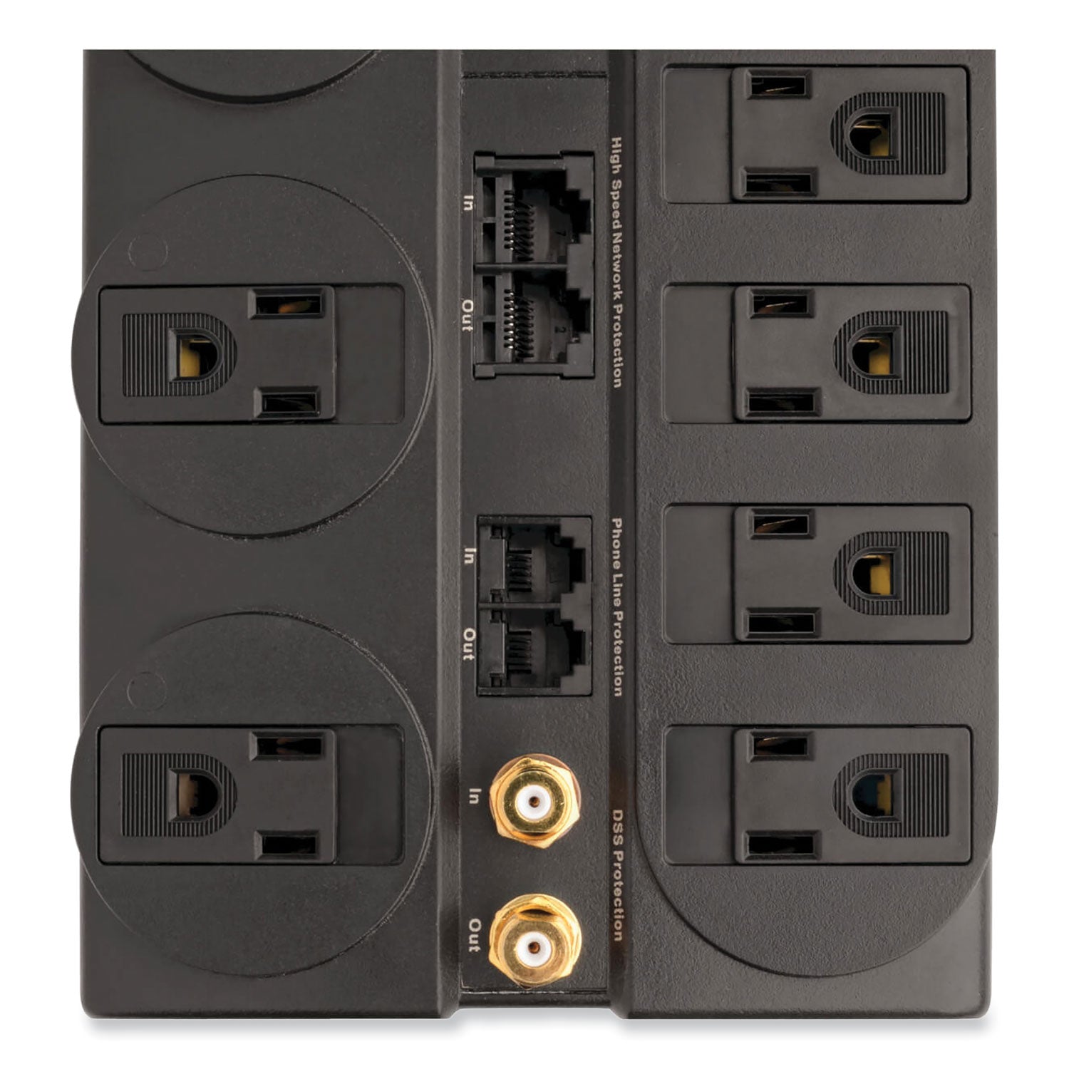 Protect It! Surge Protector, 8 AC Outlets, 10 ft Cord, 3,240 J, Black - 