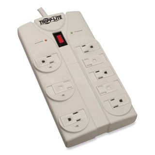 Protect It! Surge Protector, 8 AC Outlets, 25 ft Cord, 1,440 J, Light Gray - 