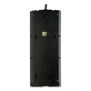 Protect It! Surge Protector, 12 AC Outlets, 8 ft Cord, 2,880 J, Black - 