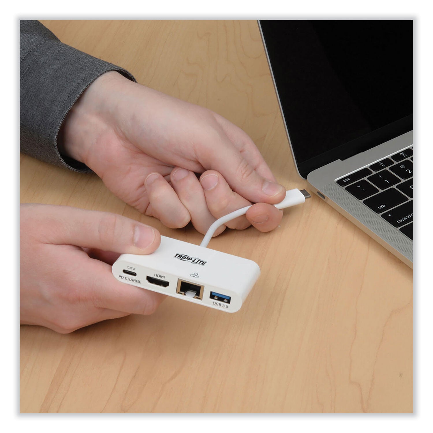 usb-31-gen-1-usb-c-to-hdmi-adapter-usb-a-usb-c-pd-charging-gigabit-ethernet-3-white_trpu44406nhguc - 7
