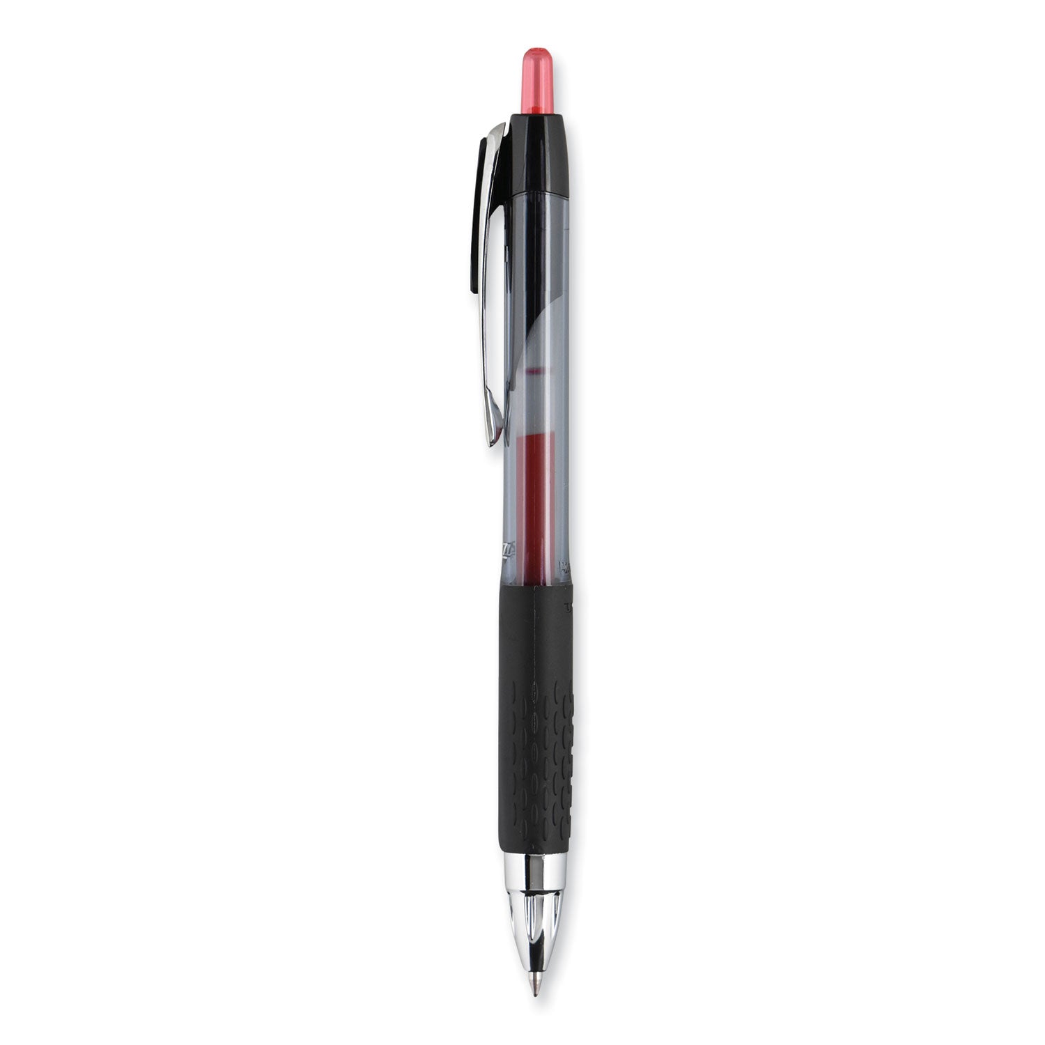 signo-207-gel-pen-retractable-medium-07-mm-red-ink-smoke-black-red-barrel-dozen_ubc33952 - 3