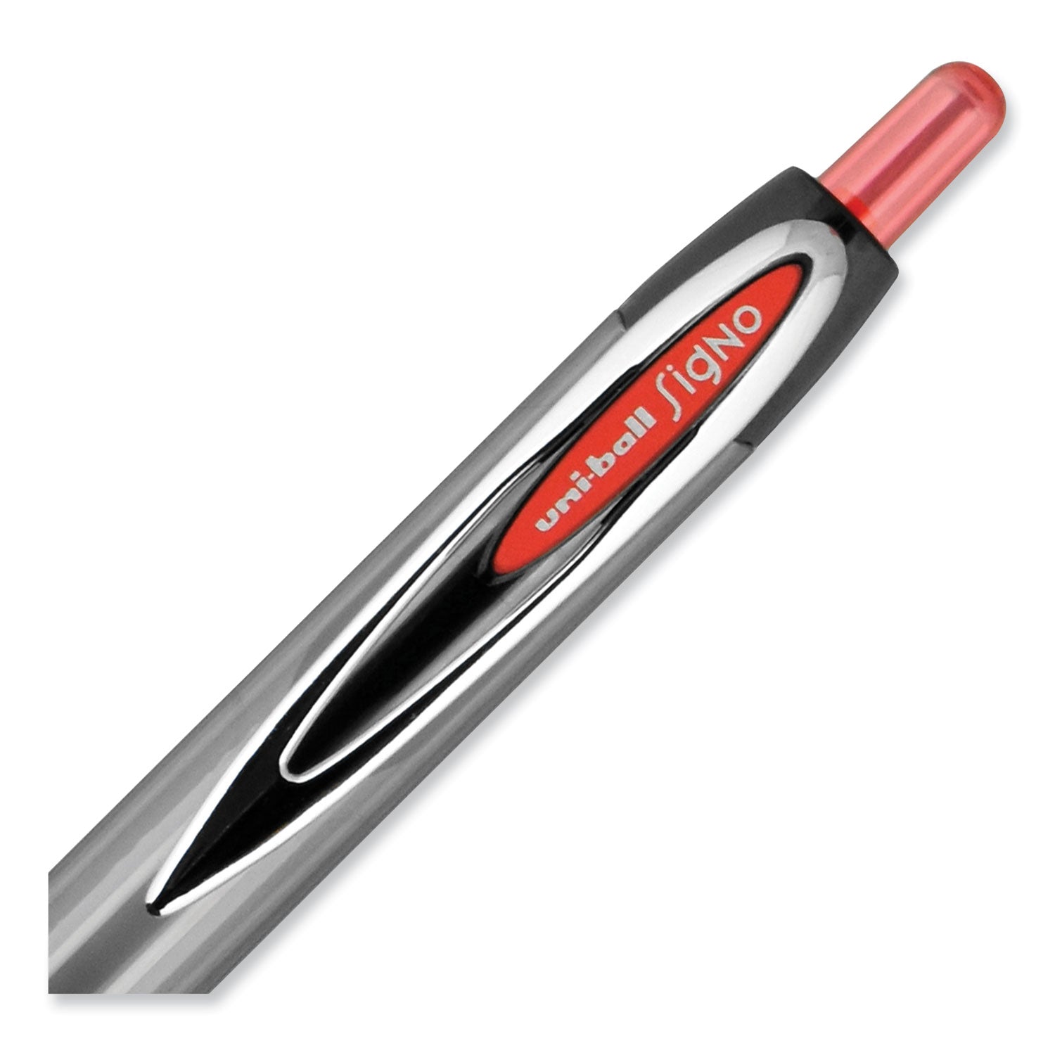 signo-207-gel-pen-retractable-medium-07-mm-red-ink-smoke-black-red-barrel-dozen_ubc33952 - 6