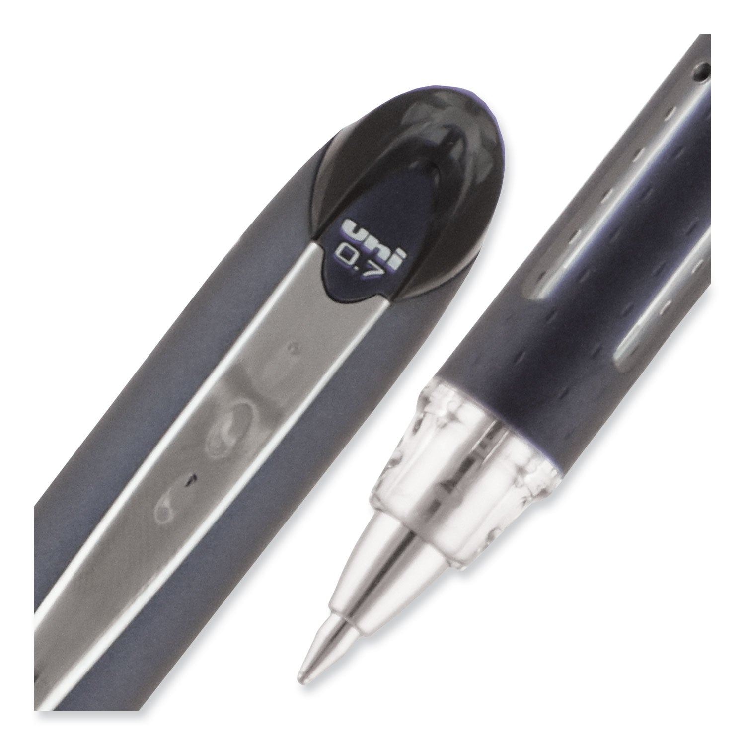 jetstream-hybrid-gel-pen-stick-fine-07-mm-black-ink-black-silver-barrel_ubc40173 - 4