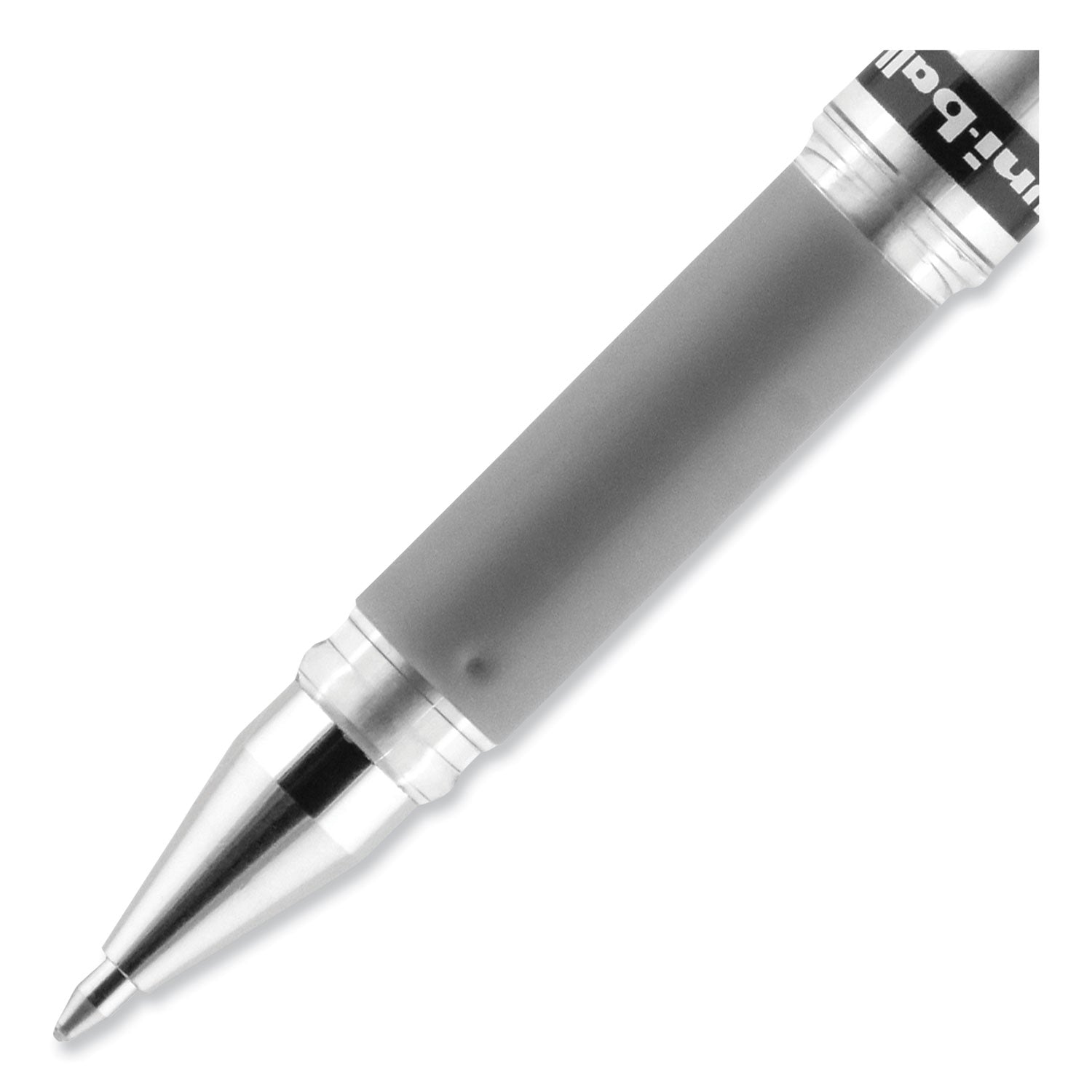 impact-gel-pen-stick-medium-1-mm-silver-metallic-ink-silver-barrel_ubc60658 - 7