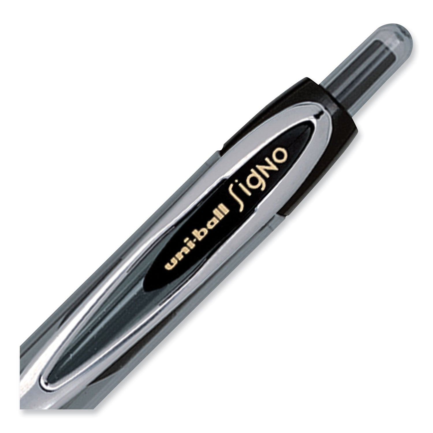 signo-207-gel-pen-retractable-fine-05-mm-black-ink-smoke-black-barrel-dozen_ubc61255 - 7