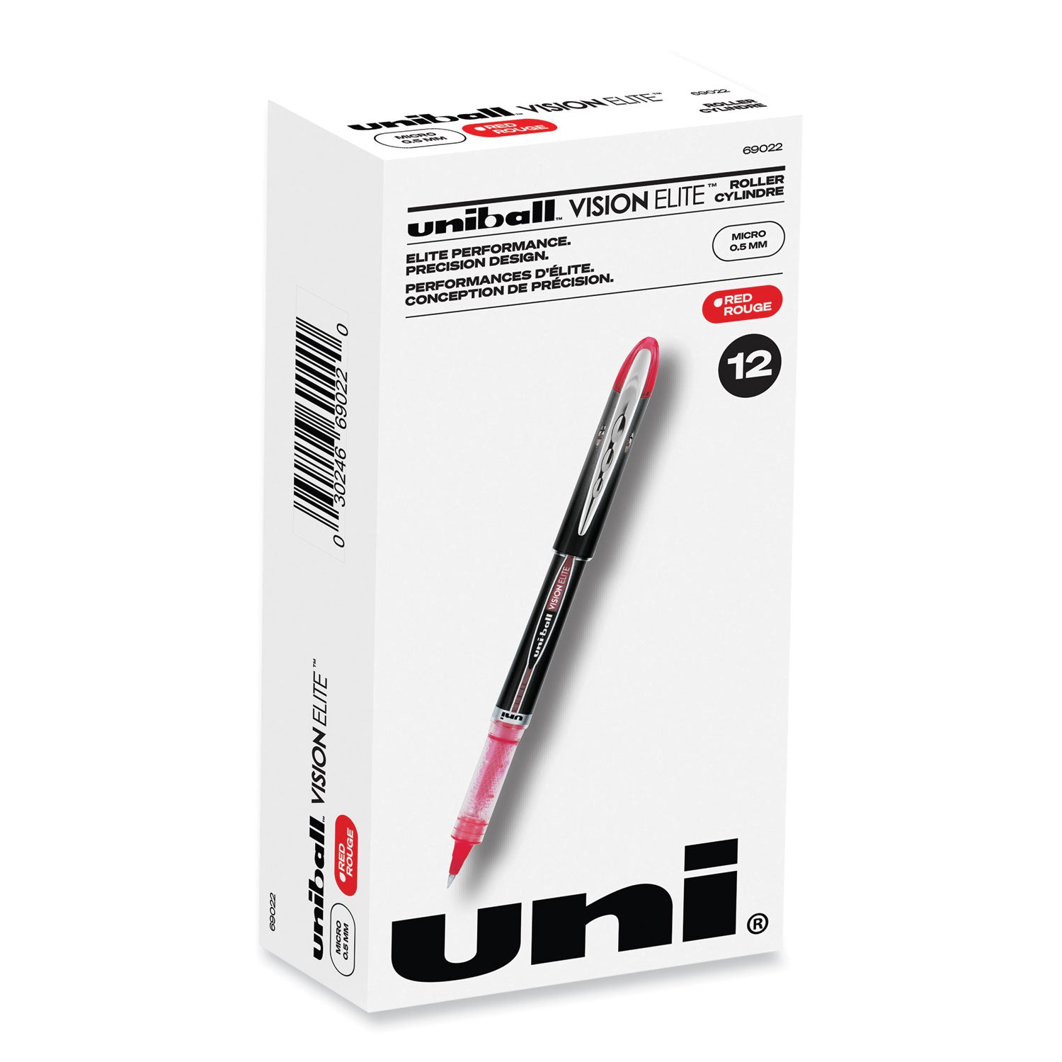 vision-elite-hybrid-gel-pen-stick-extra-fine-05-mm-red-ink-black-red-clear-barrel_ubc69022 - 1