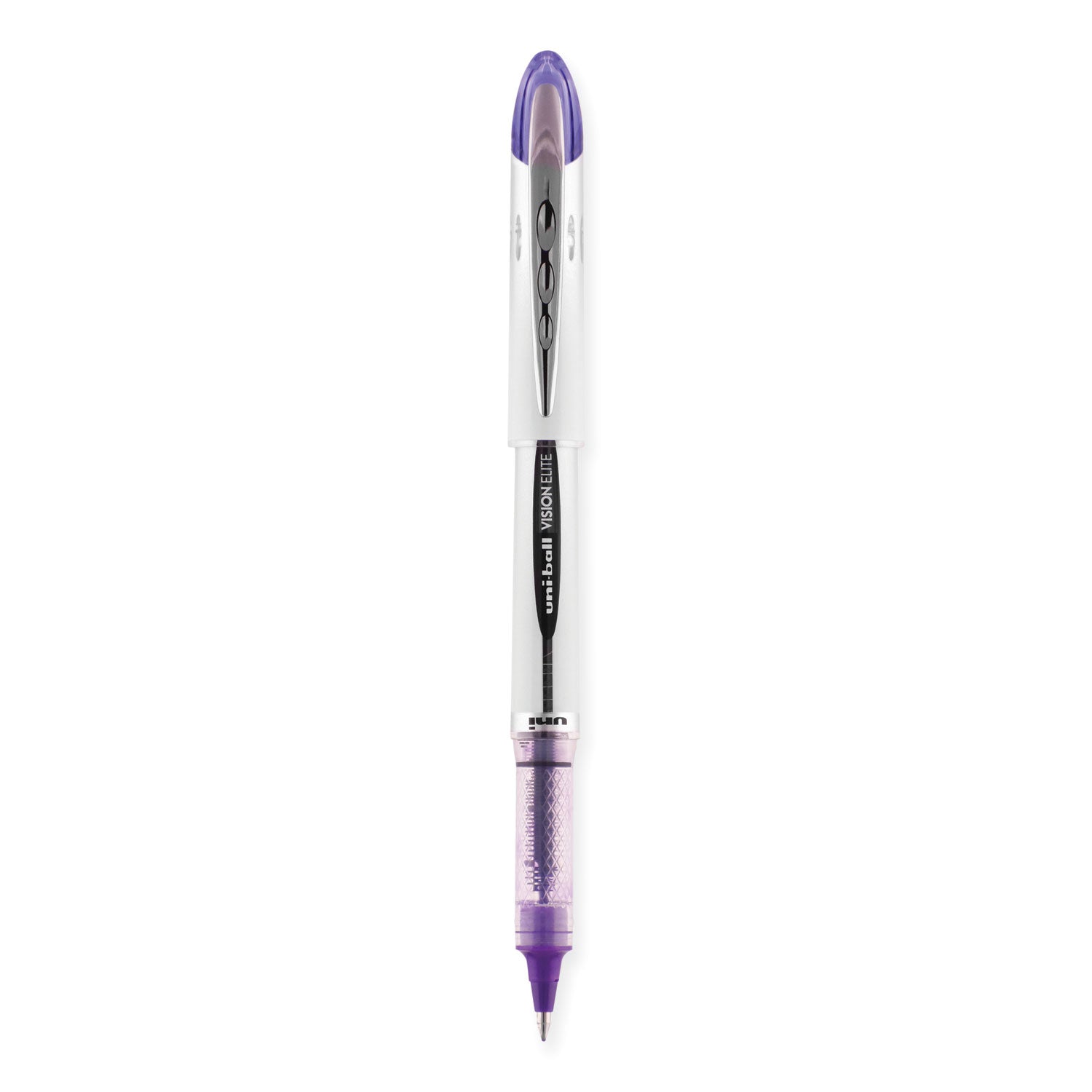 vision-elite-hybrid-gel-pen-stick-bold-08-mm-violet-ink-white-violet-clear-barrel_ubc69025 - 2