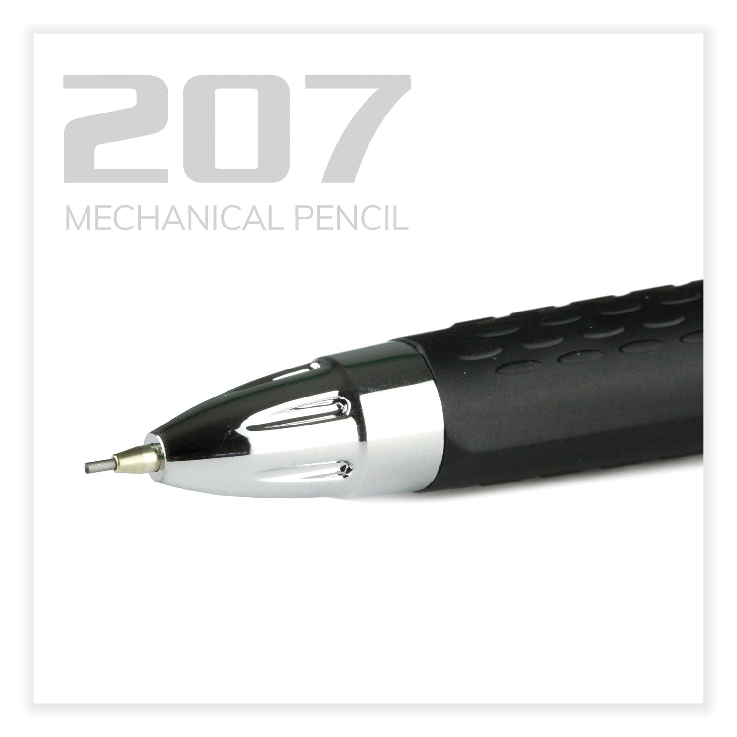 207-mechanical-pencil-07-mm-hb-#2-black-lead-black-barrel-dozen_ubc70126 - 7