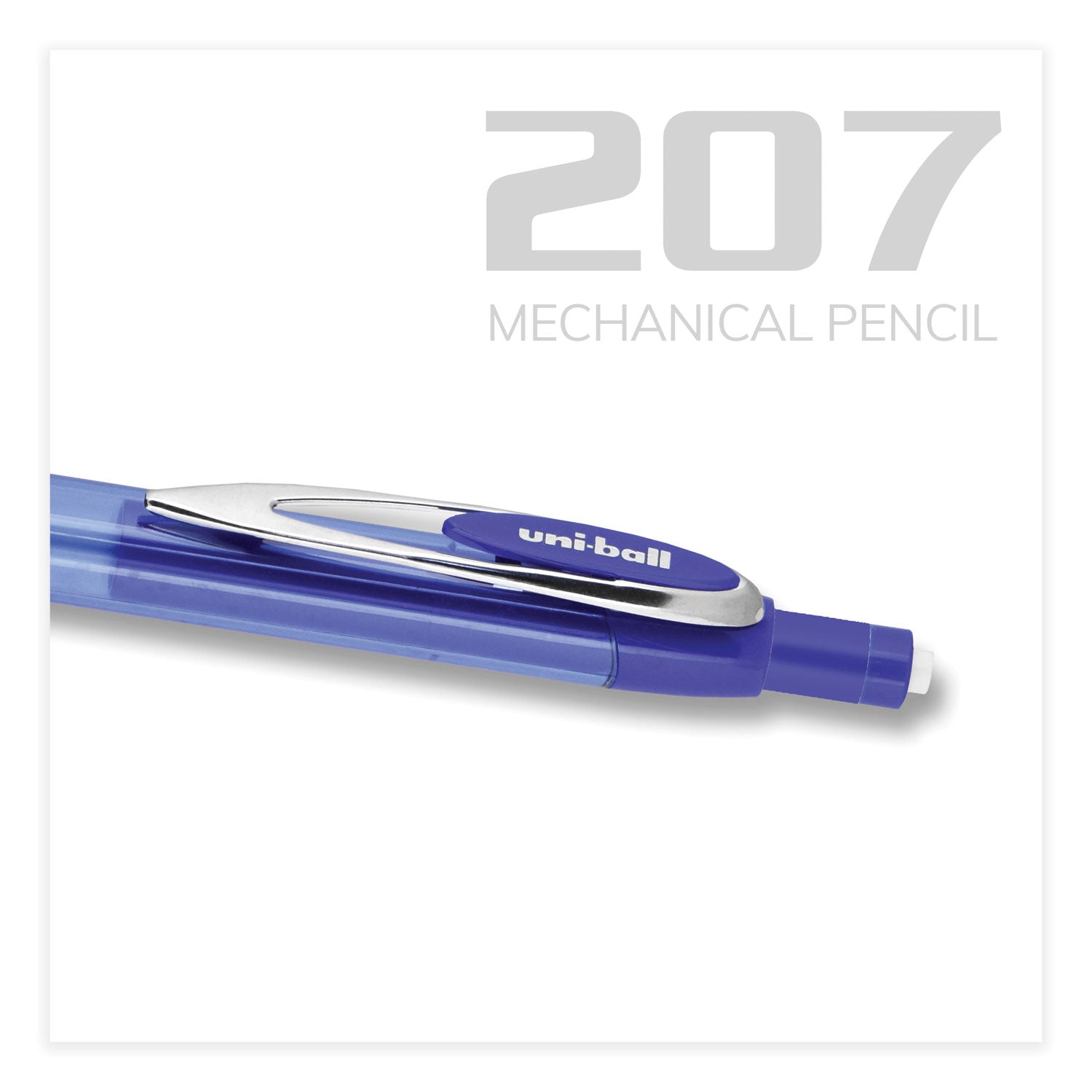 207-mechanical-pencil-07-mm-hb-#2-black-lead-blue-barrel-dozen_ubc70127 - 7