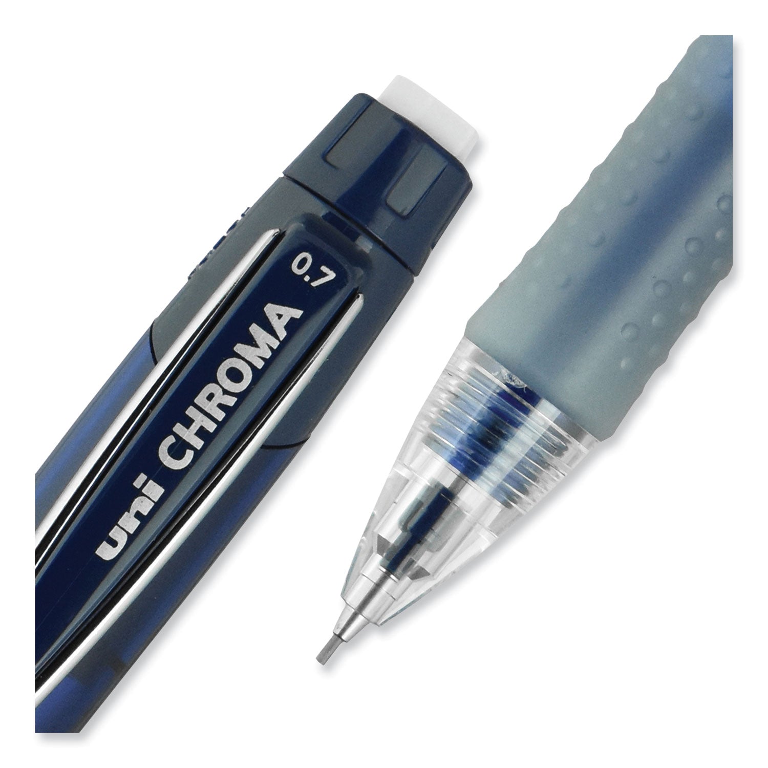 chroma-mechanical-pencil-07-mm-hb-#2-black-lead-cobalt-barrel-dozen_ubc70134 - 5