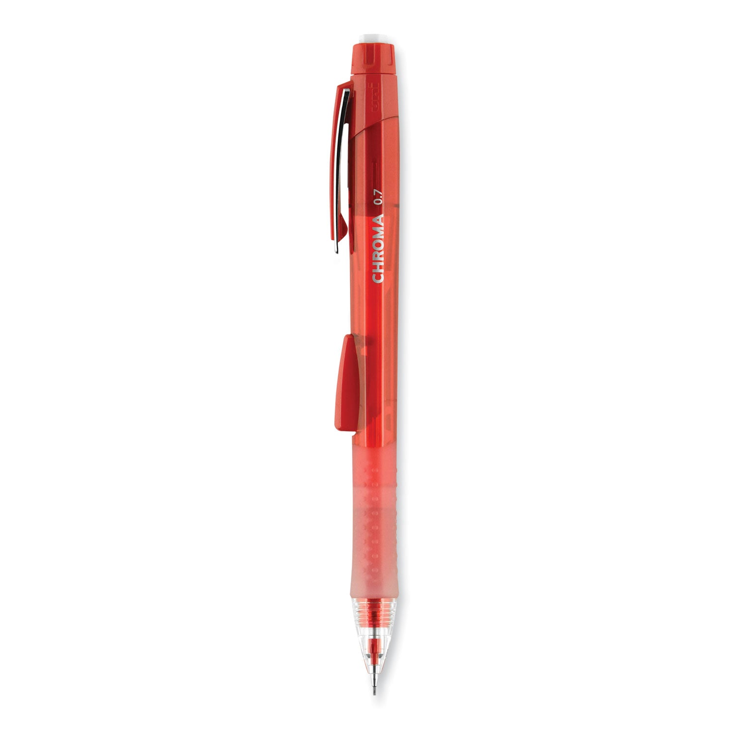 chroma-mechanical-pencil-07-mm-hb-#2-black-lead-red-barrel-dozen_ubc70135 - 3