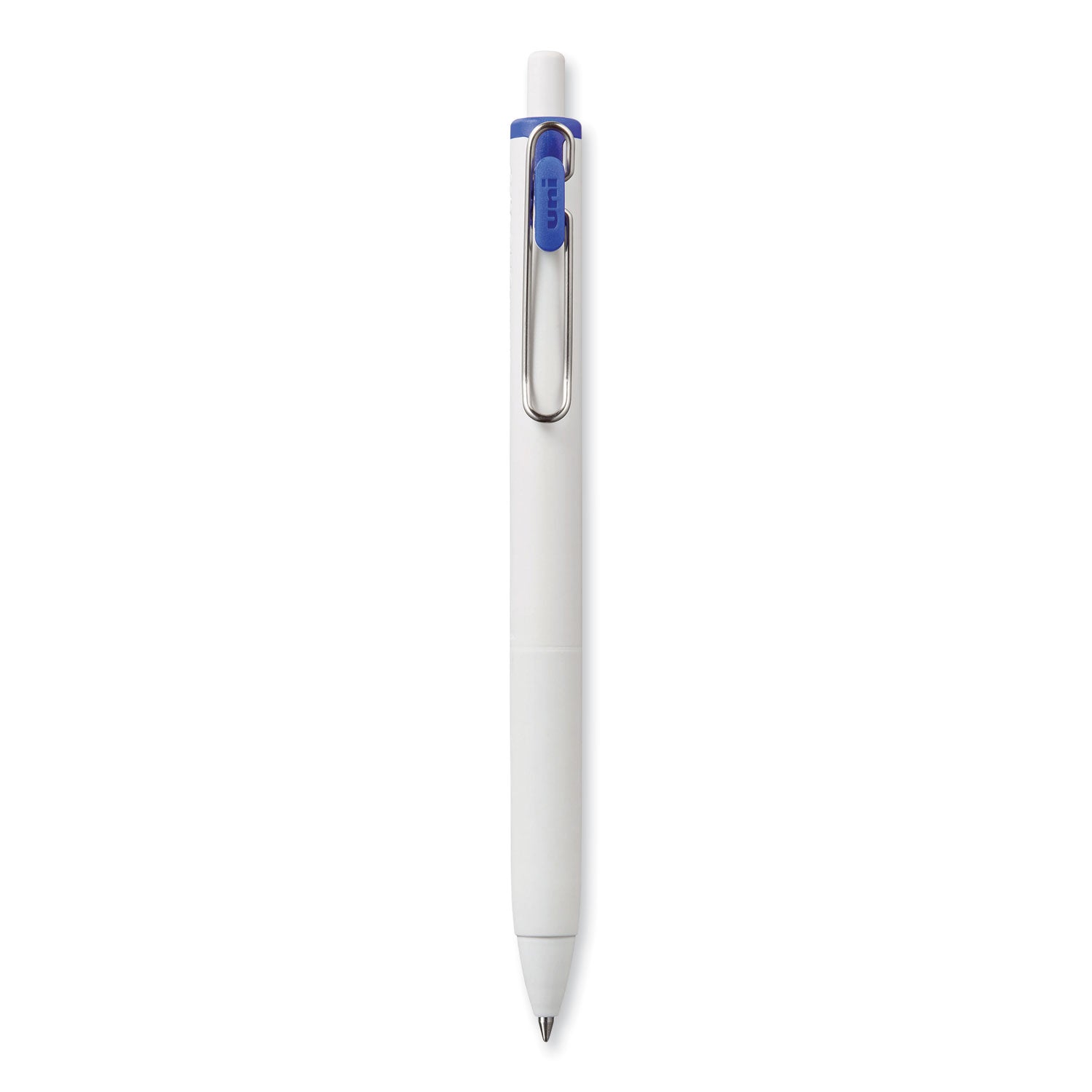 unione-gel-pen-retractable-medium-07-mm-blue-ink-white-blue-barrel-dozen_ubc70363 - 2