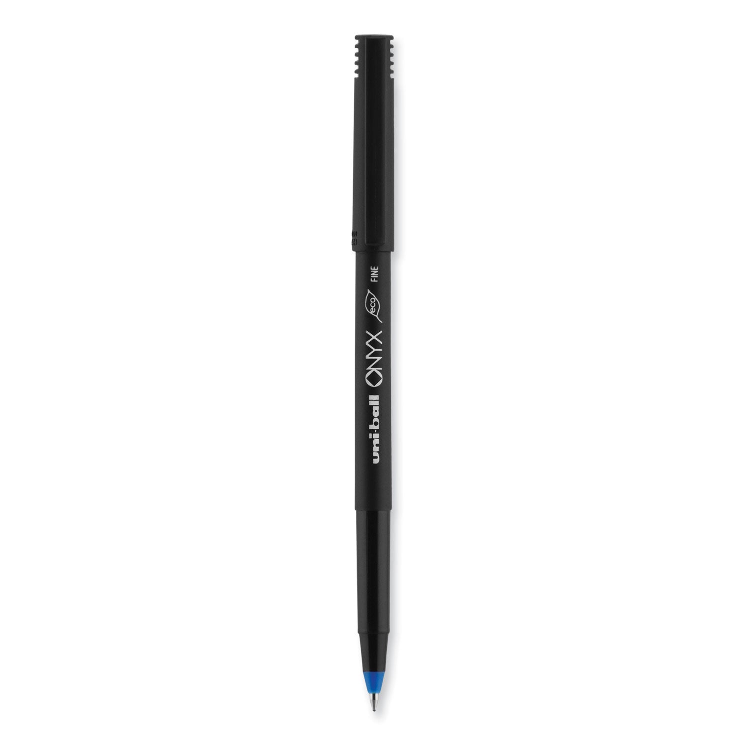 onyx-roller-ball-pen-stick-fine-07-mm-blue-ink-black-blue-barrel-72-pack_ubc2013568 - 3