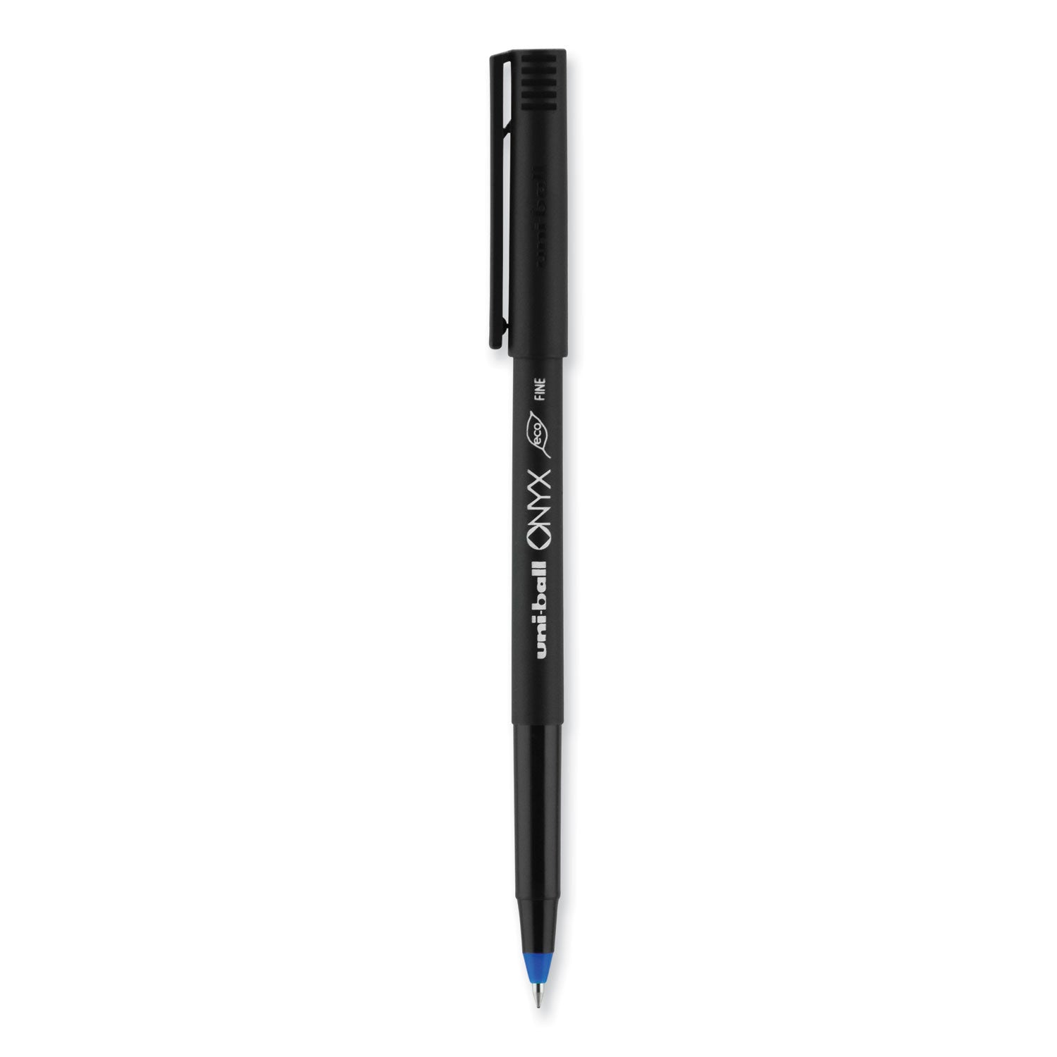 onyx-roller-ball-pen-stick-fine-07-mm-blue-ink-black-blue-barrel-72-pack_ubc2013568 - 4